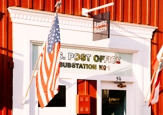 The Rowing Blazers Trading Post at Brentwood Country Mart (Our LA pop-up is open everyday, 11-6)
