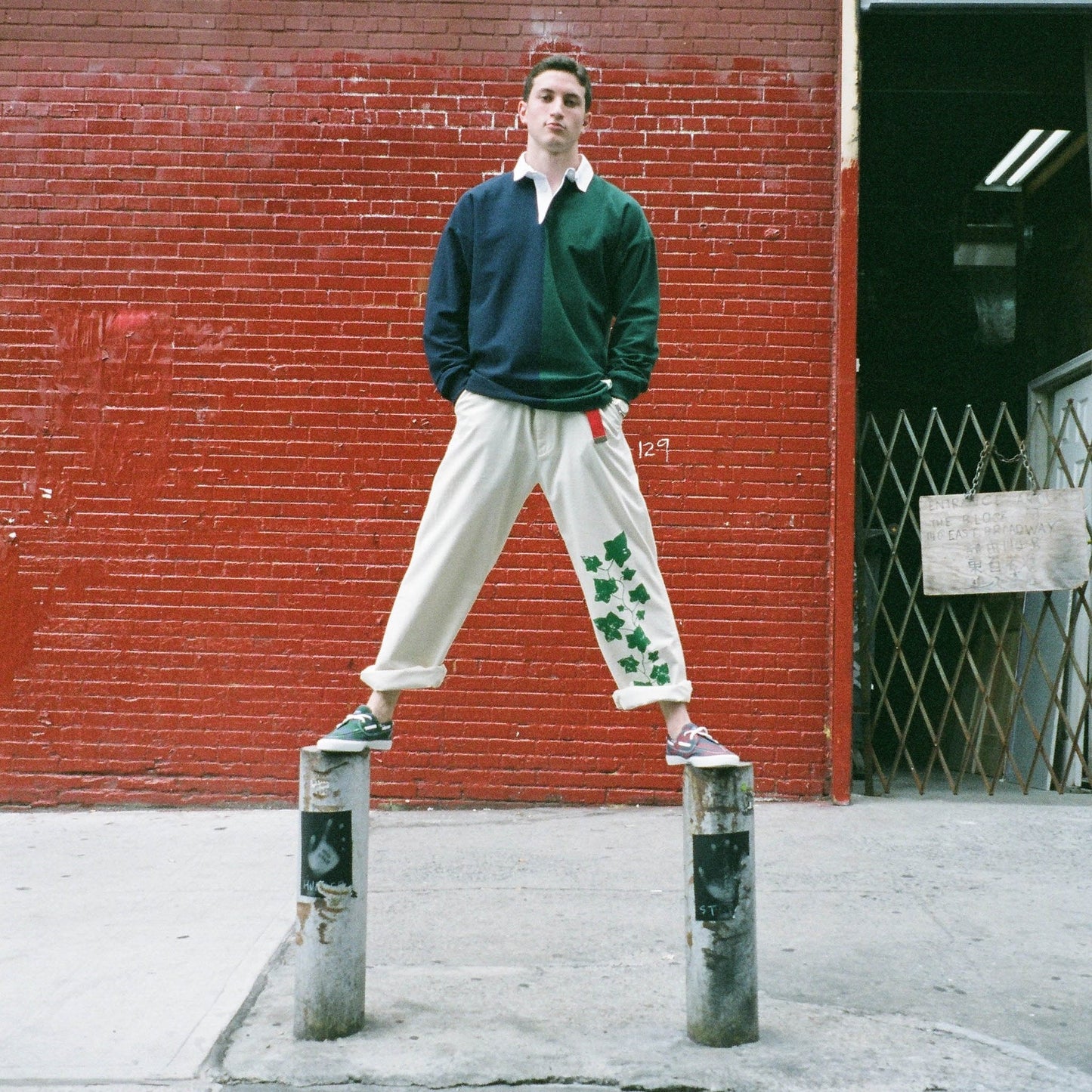 Cotton Twill trousers (Ivy Wide Leg Cotton Trousers)