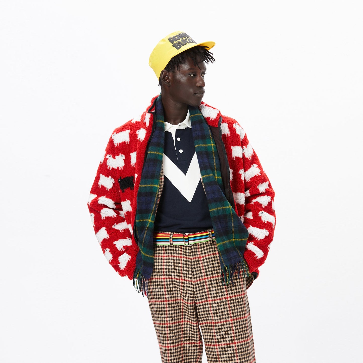 Navy Chevron Stripe Rugby