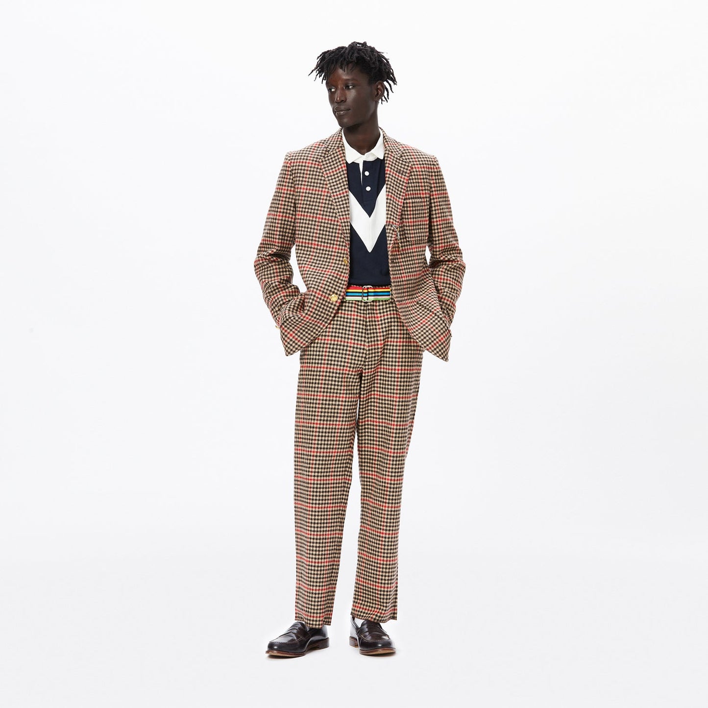 Navy Chevron Stripe Rugby