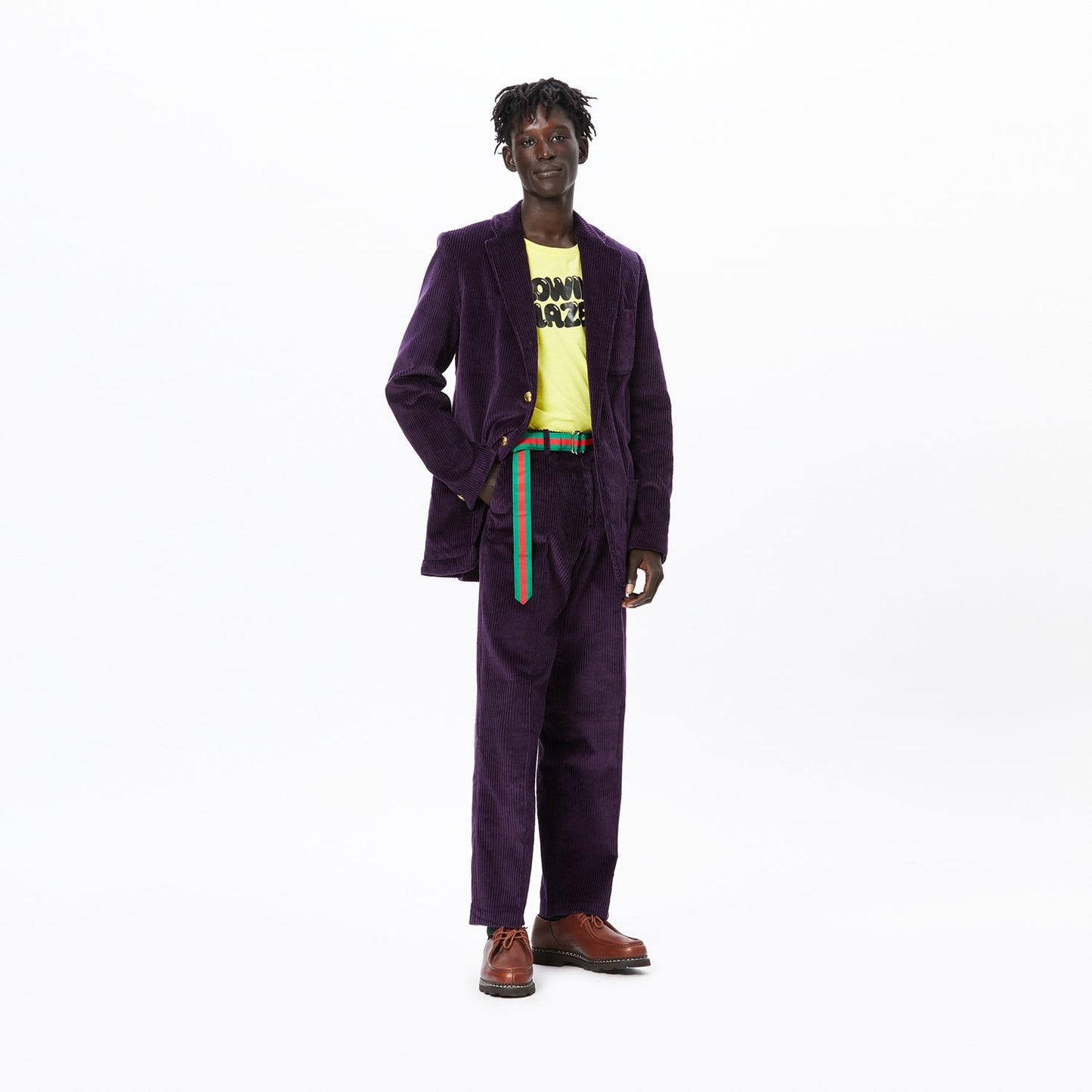 "Ginza" Bubble Letters Yellow Tee