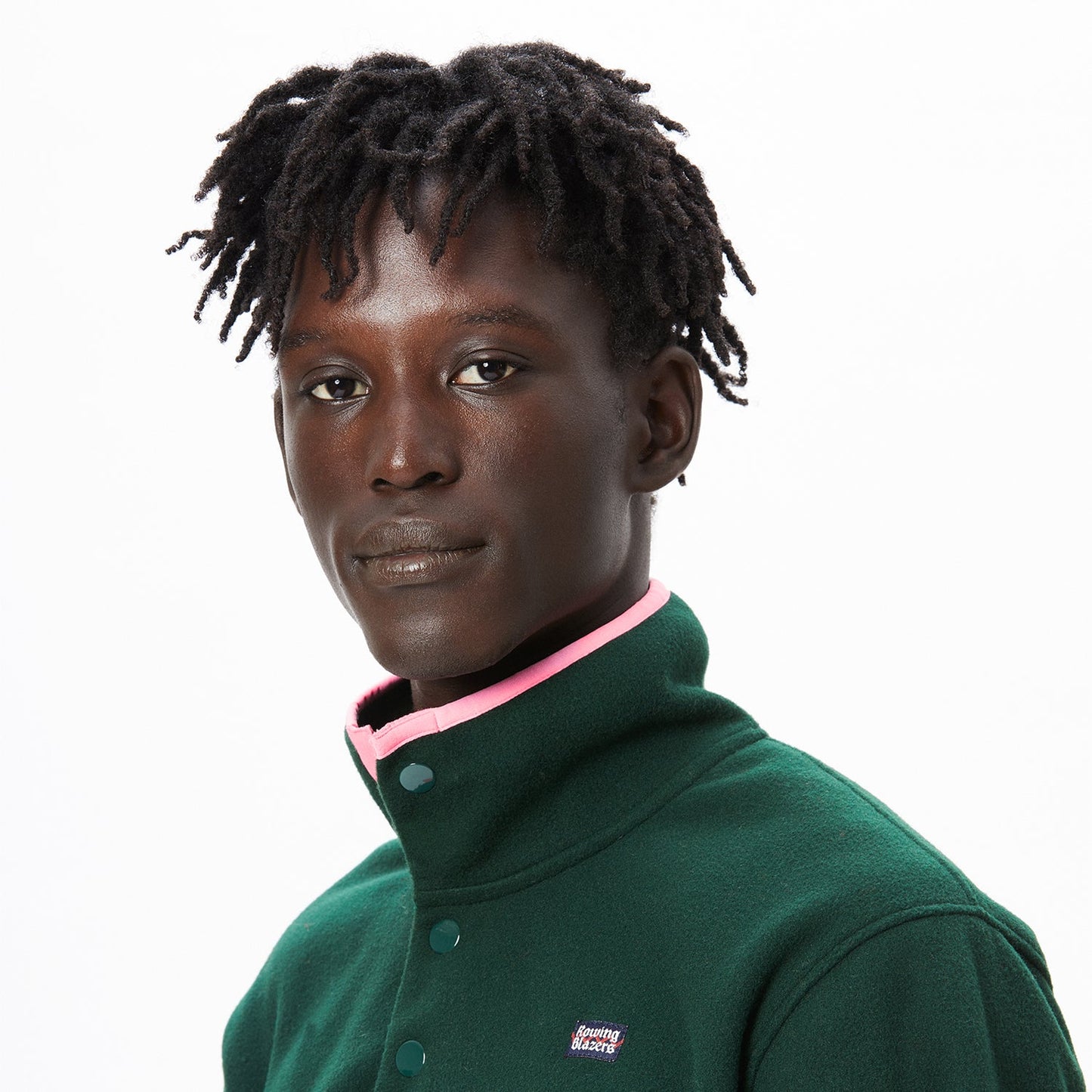 Green and Pink Polar Fleece Pullover