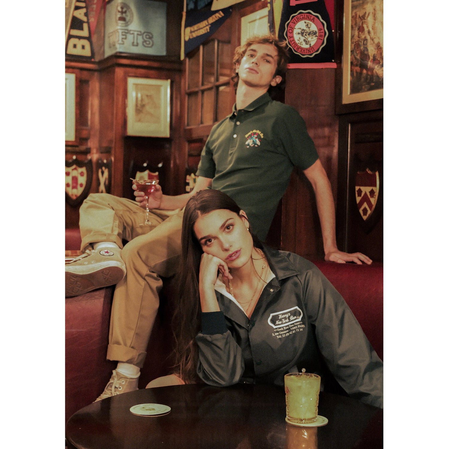 Models wearing the Harry's Bar collection.