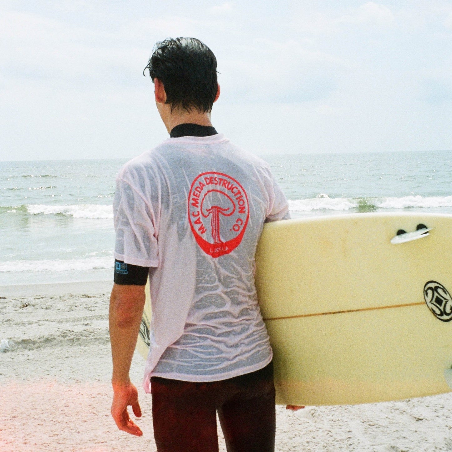 100% Cotton T-shirt (Mac Meda Mushroom Cloud Tee - Pink)
