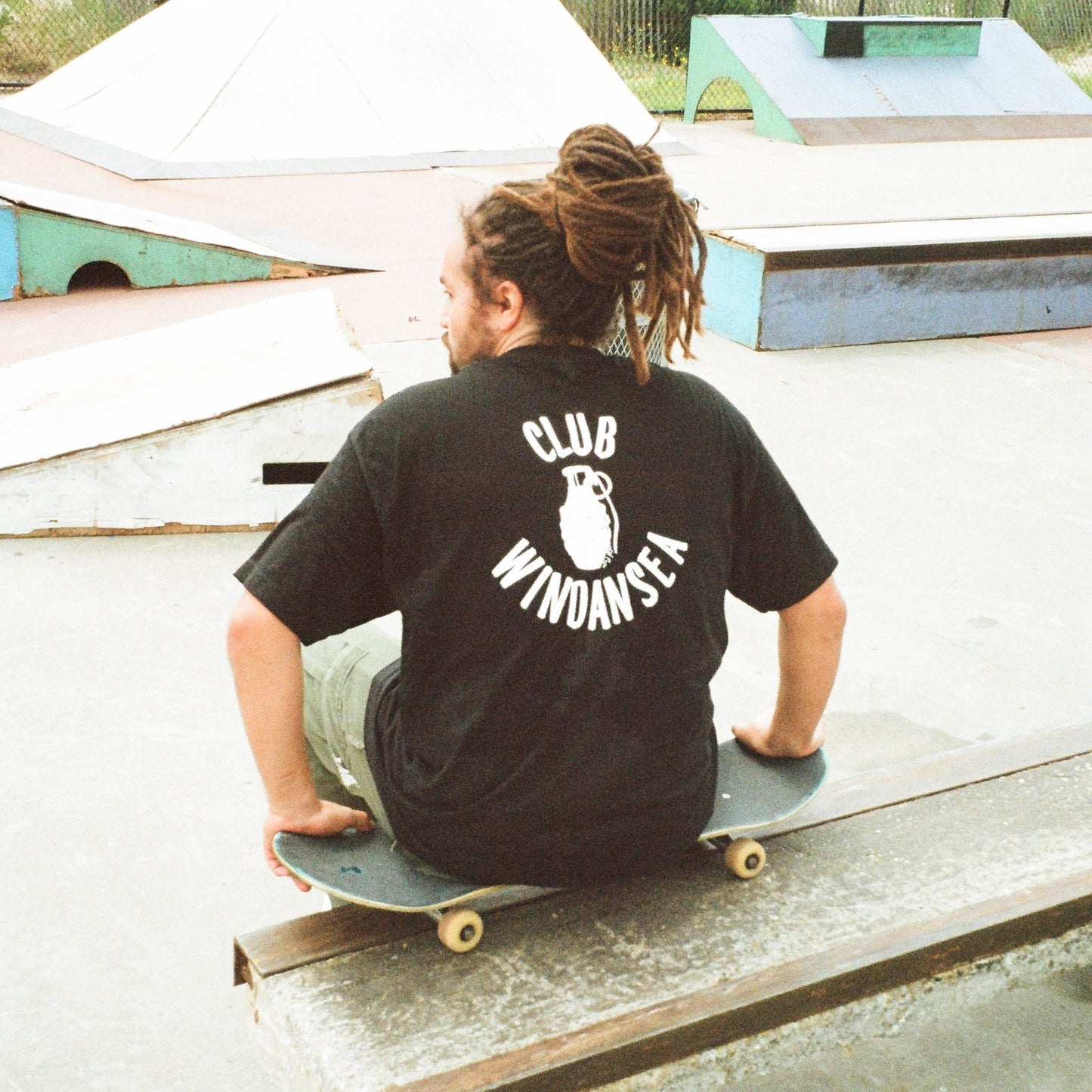 100% Cotton T-shirt (Mac Meda Club Windansea Tee - Black)