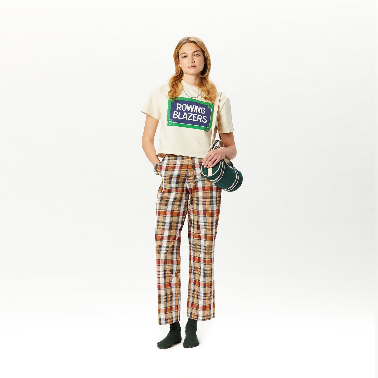 Women's Cotton Madras Trousers