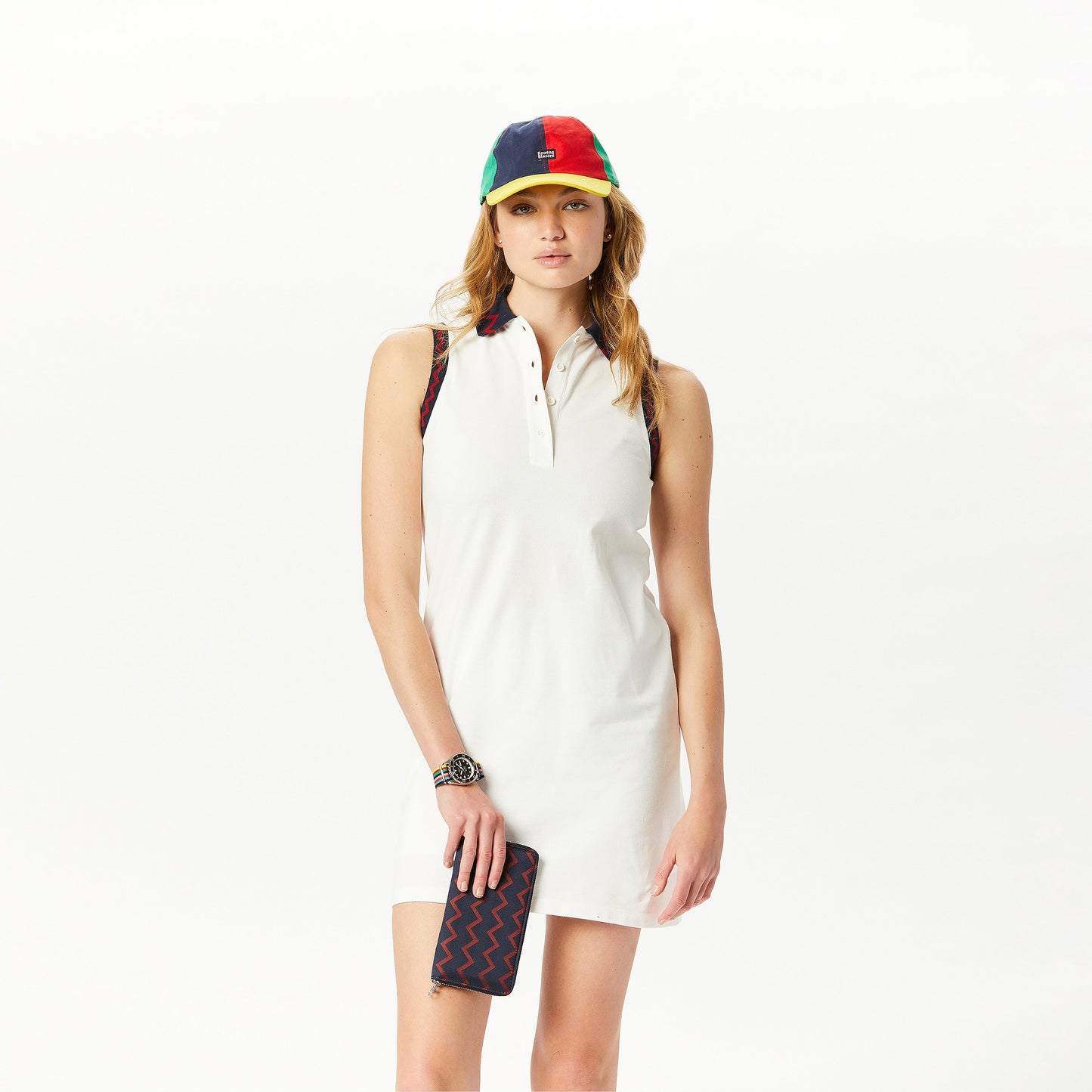 Women's Tennis Dress with Zig-Zag Trim