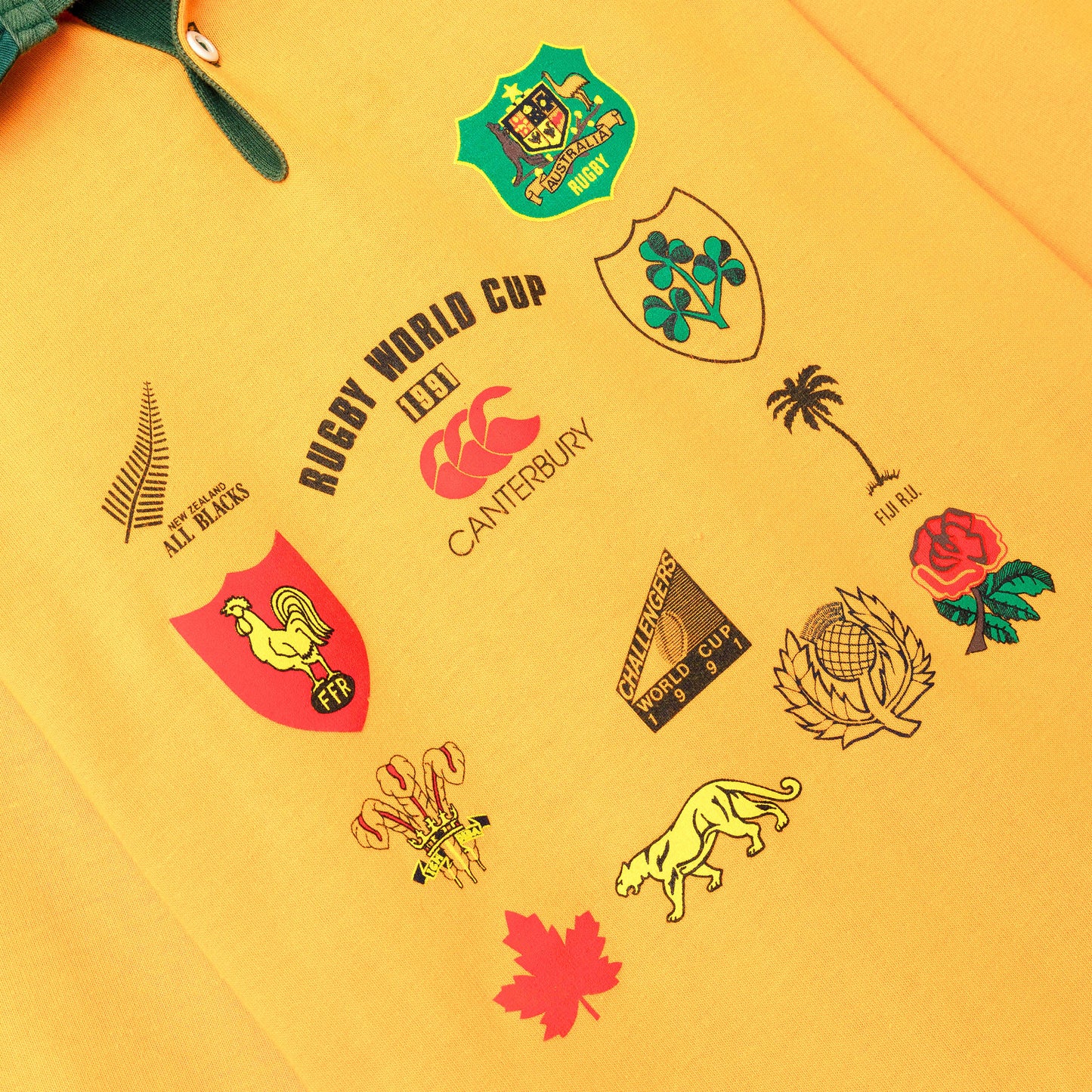 1991 Australia Limited Edition World Cup Crests Rugby Union Shirt - Size L