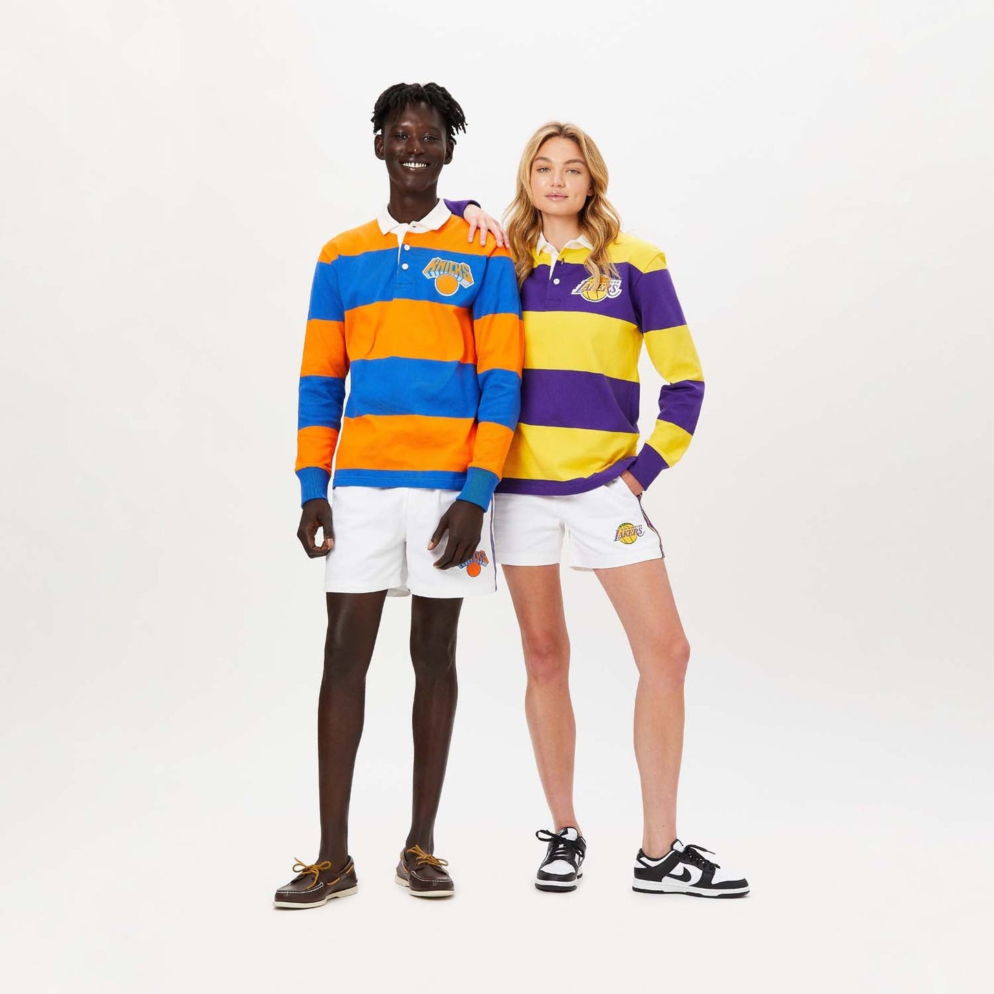 Rowing Blazers x NBA Los Angeles Lakers Block Stripe Rugby