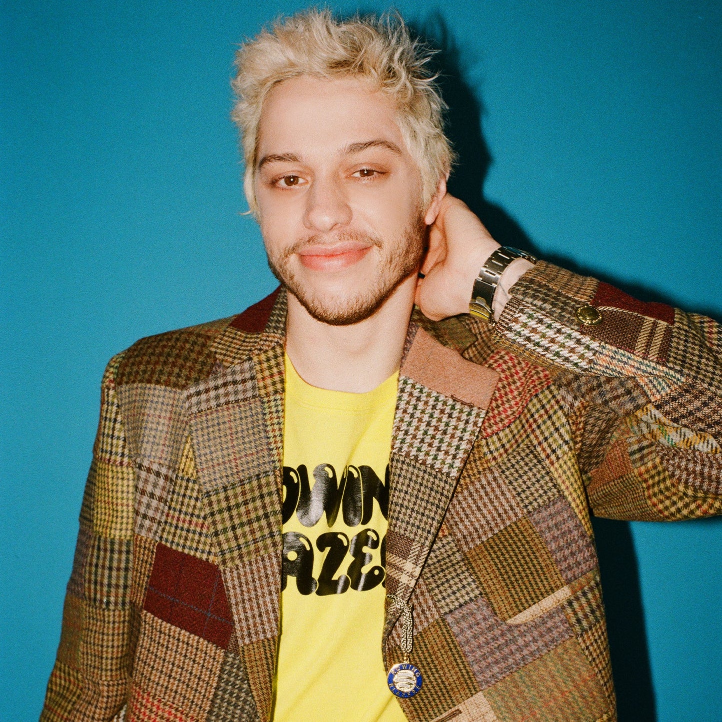 "Ginza" Bubble Letters Yellow Tee