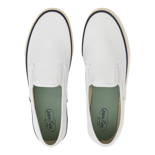 Unisex Cloud Slip On Deck Sneaker White