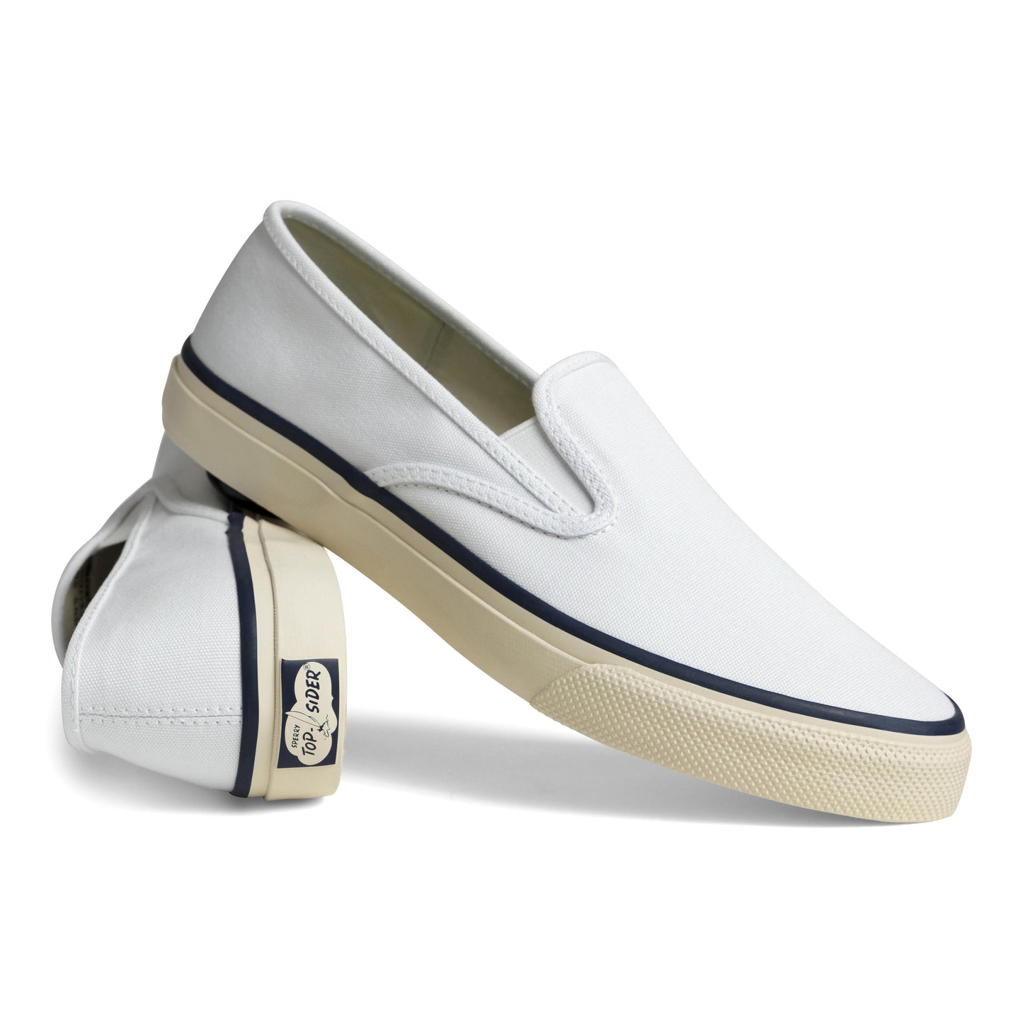 Unisex Cloud Slip On Deck Sneaker White