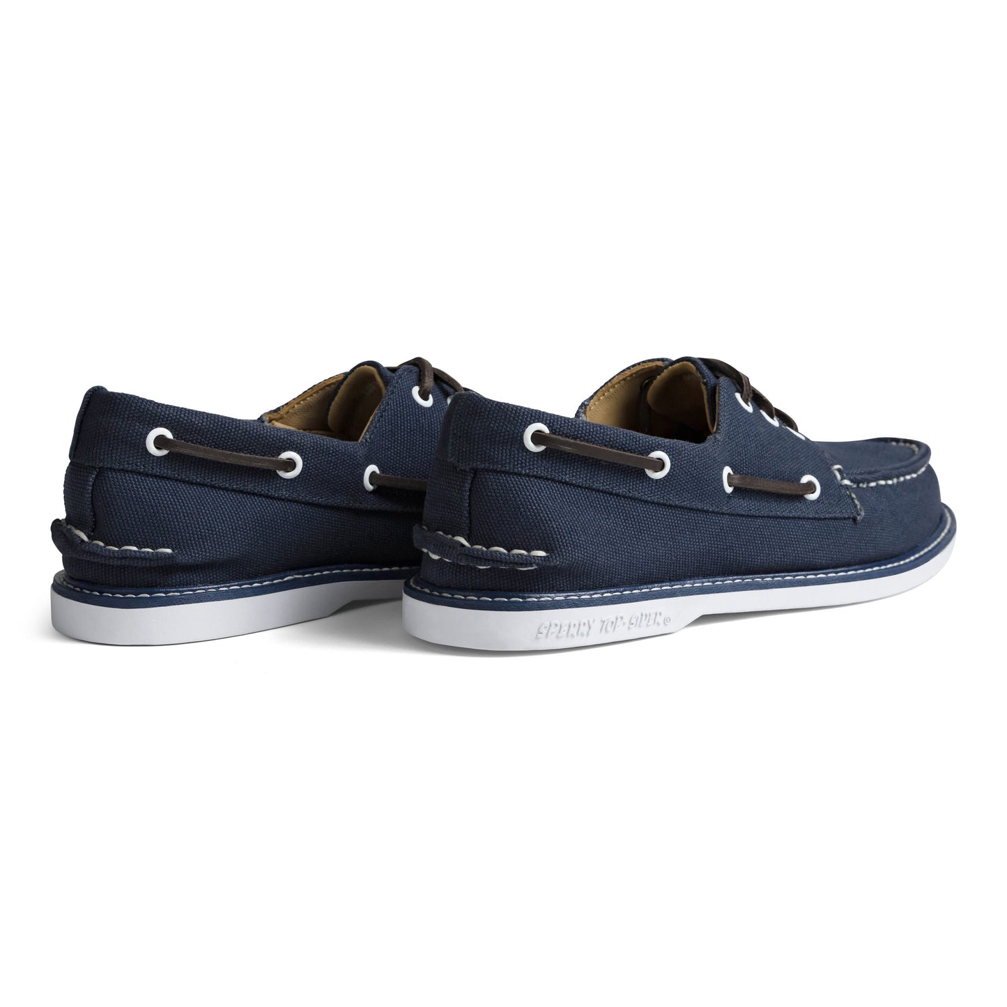 Men's Authentic Original 3-Eye Canvas Boat Shoe Navy