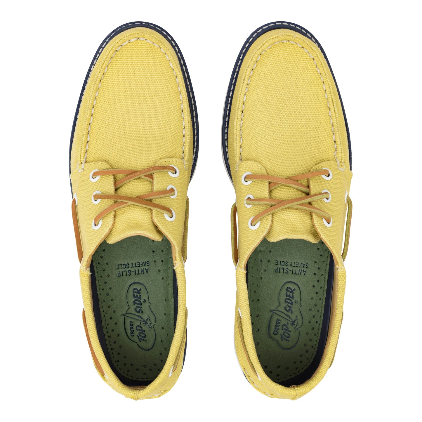 Men's Authentic Original 3-Eye Canvas Boat Shoe Yellow