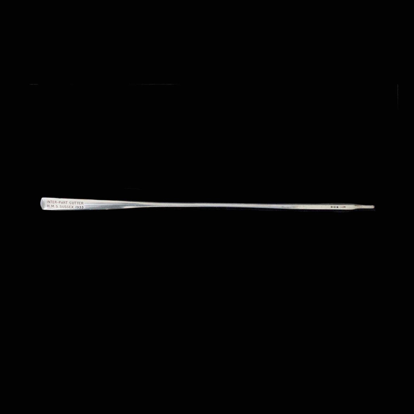 Large Sterling Silver Presentation Oar, 1933