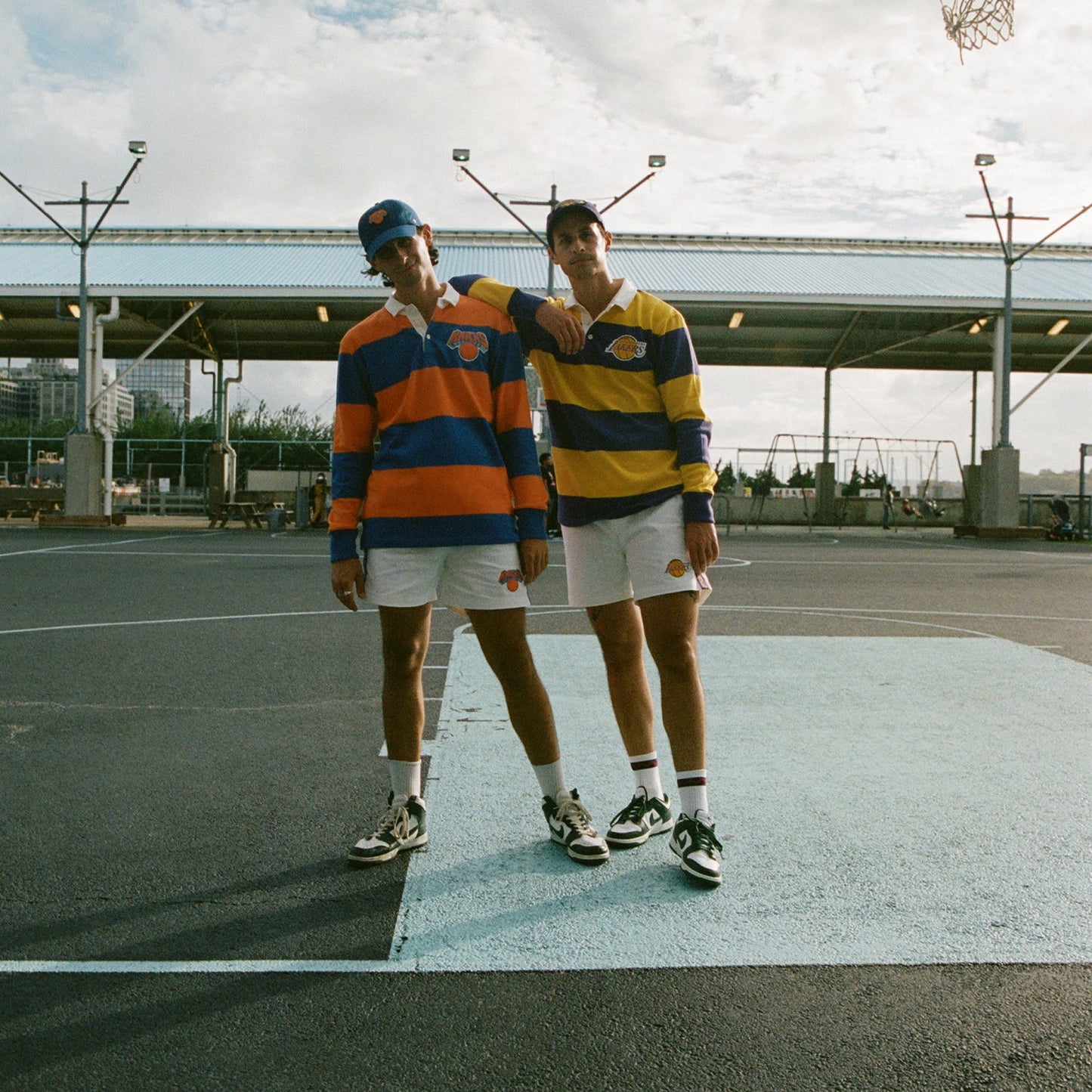 Rowing Blazers x NBA Los Angeles Lakers Block Stripe Rugby