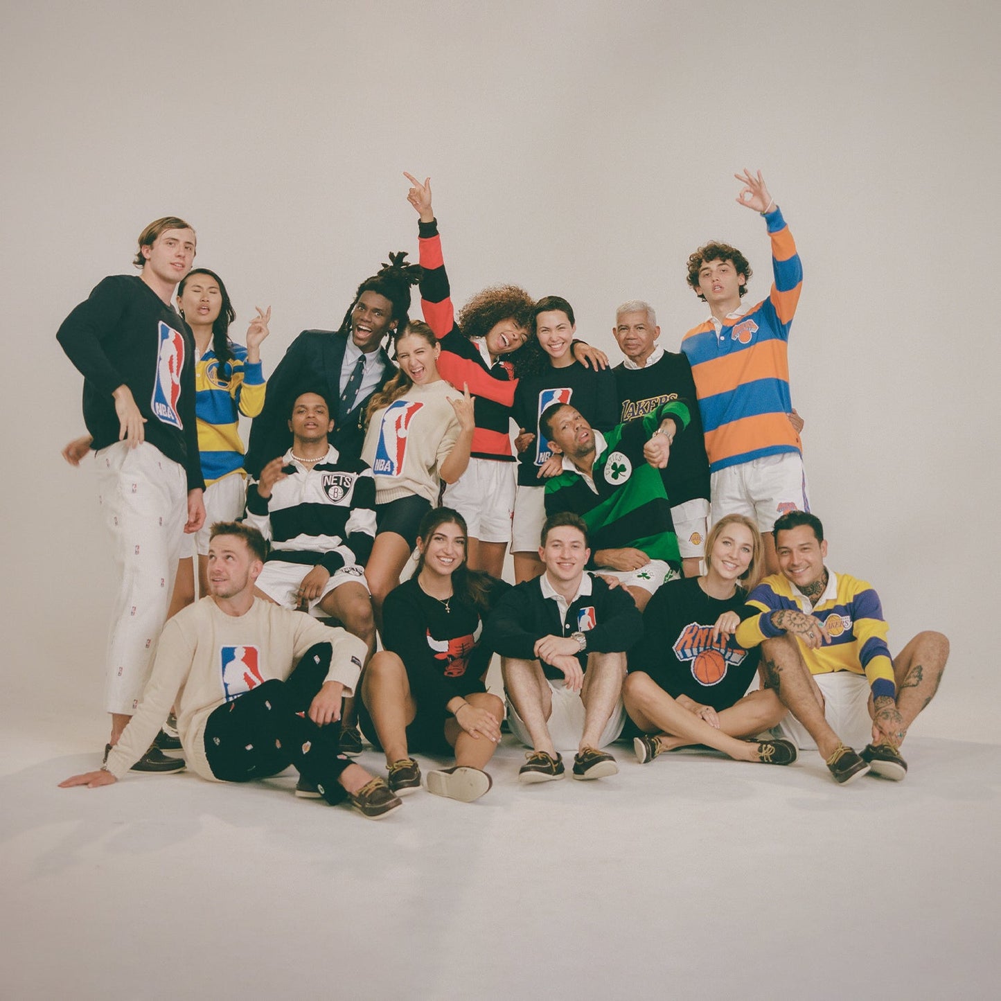 Rowing Blazers x NBA Los Angeles Lakers Block Stripe Rugby