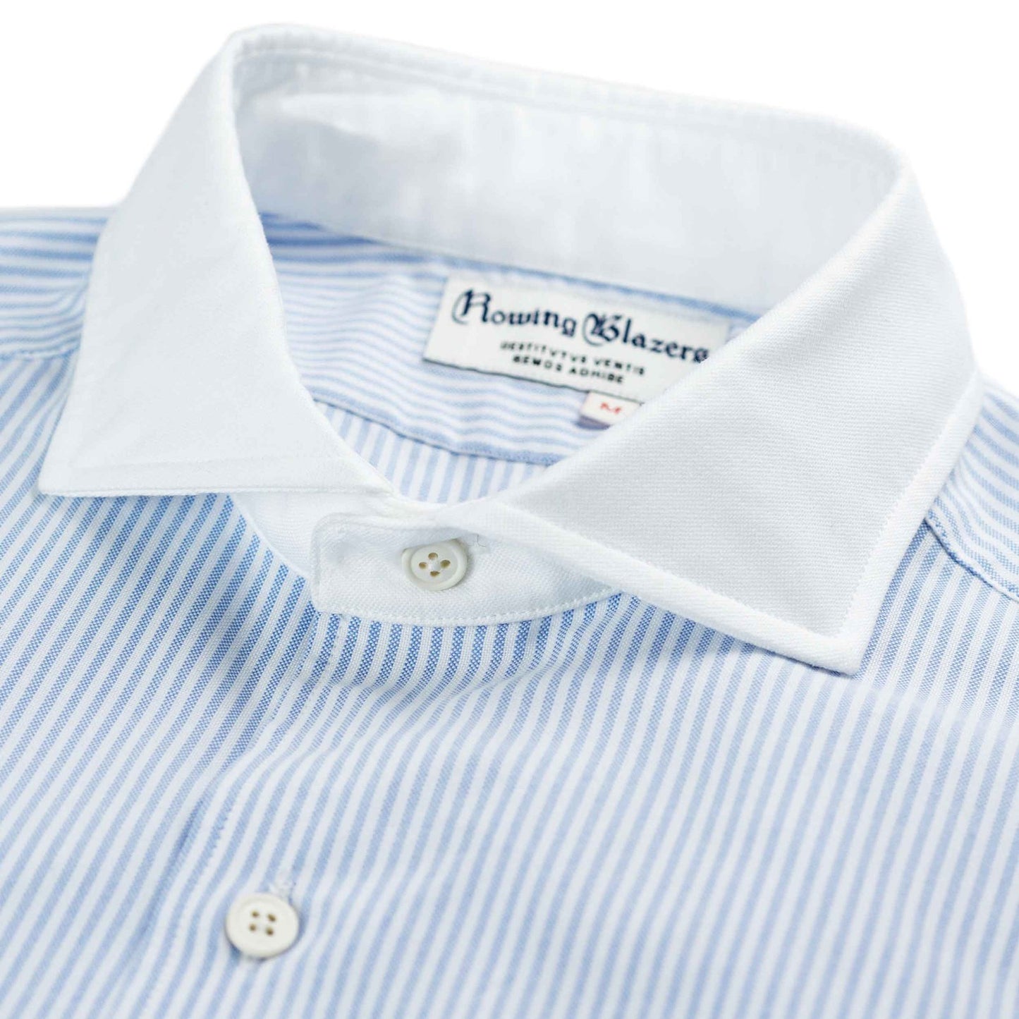 Contrast Collar Oxford with Busted Seams