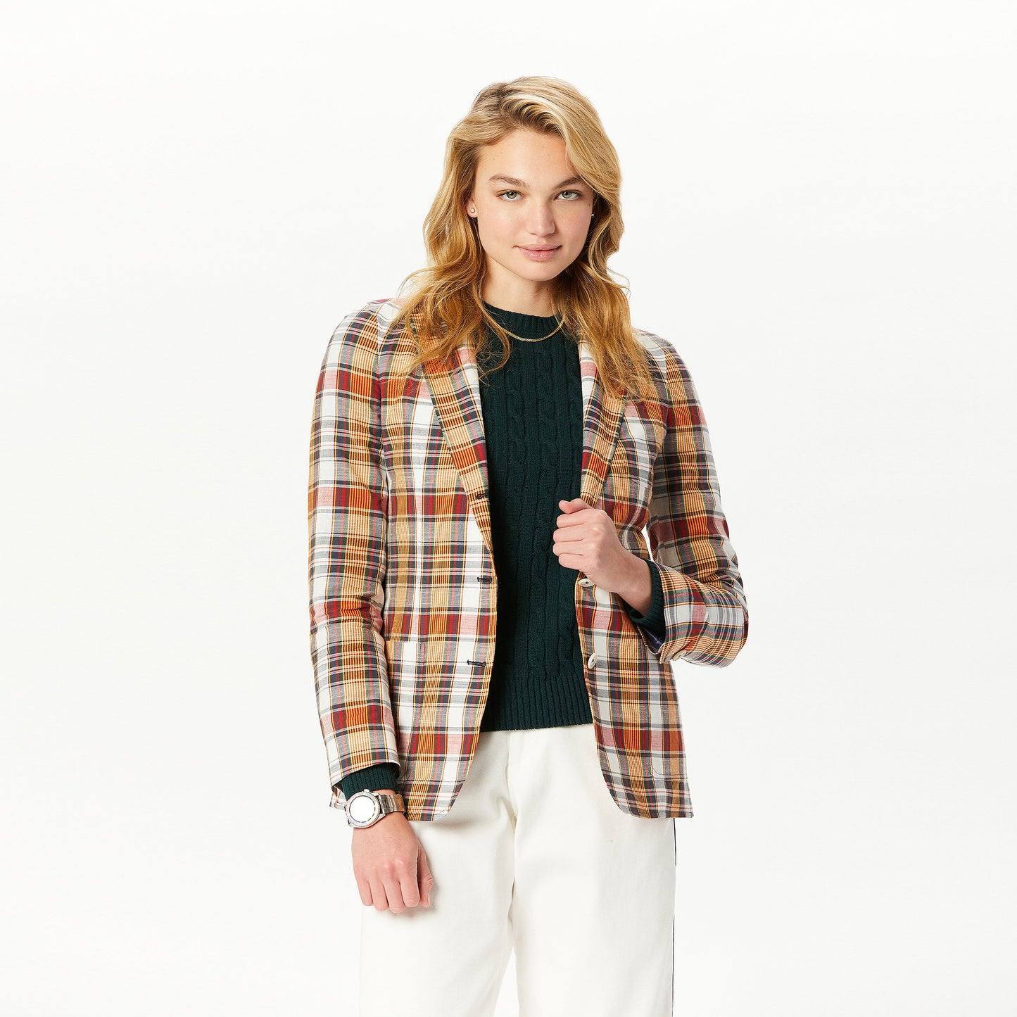 Women's Cotton Madras Jacket