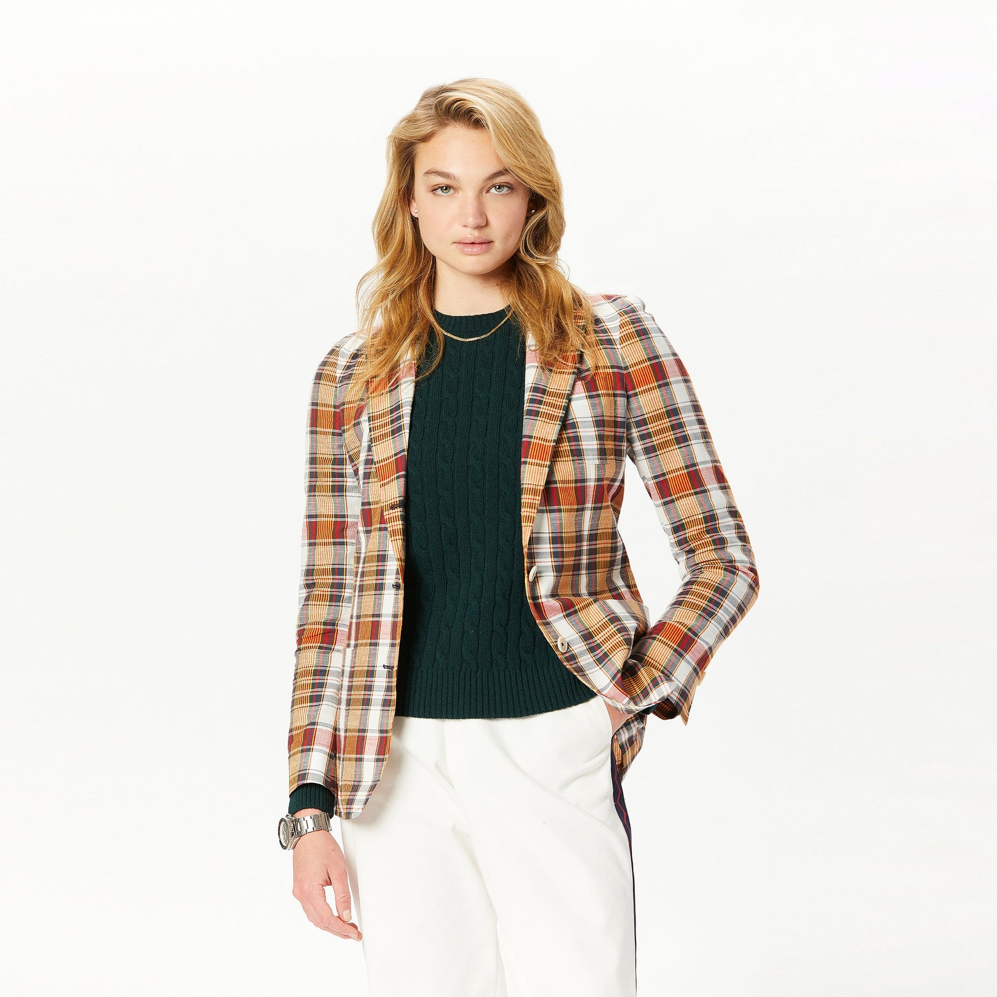 Women's Cotton Madras Jacket
