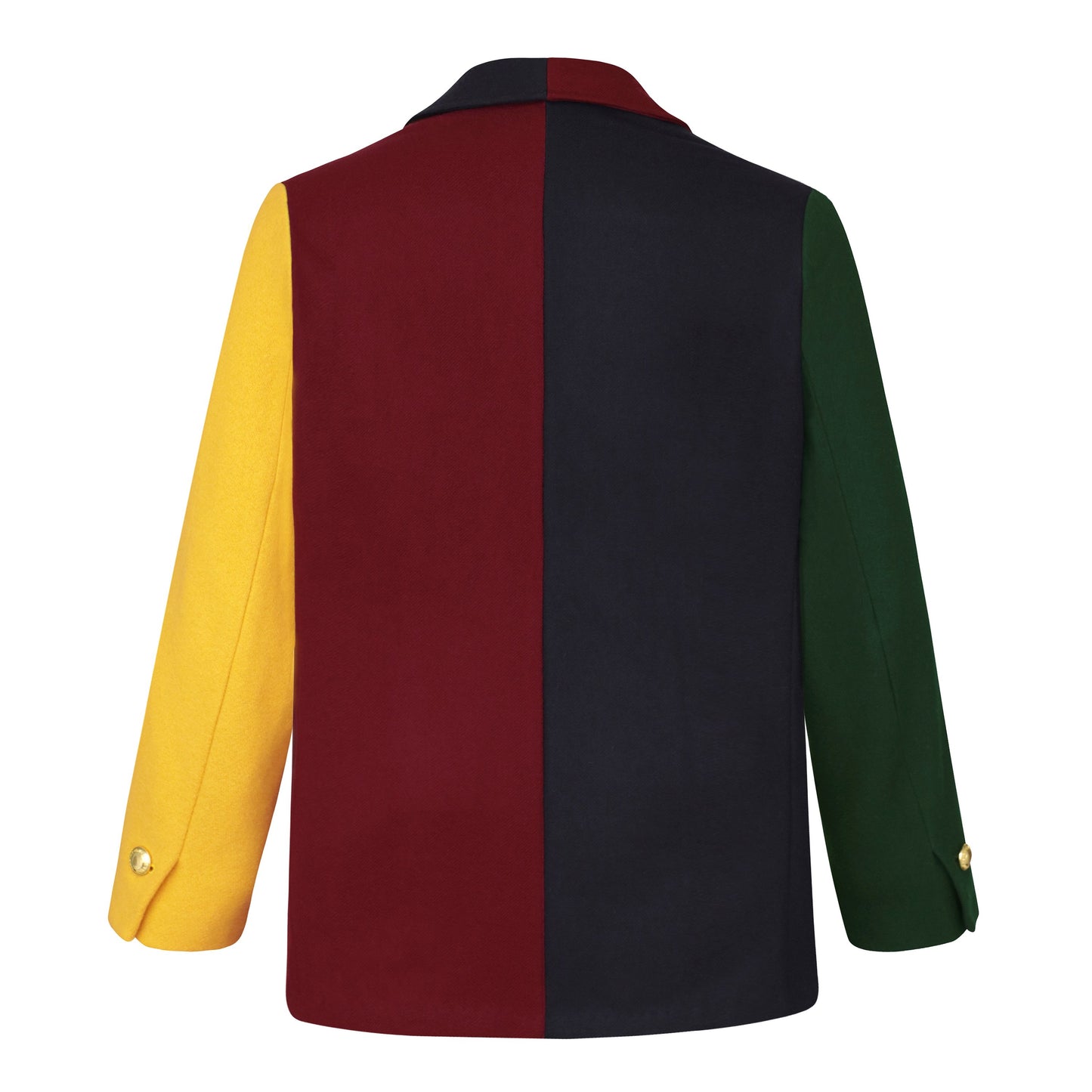 Colorblock Flannel Blazer