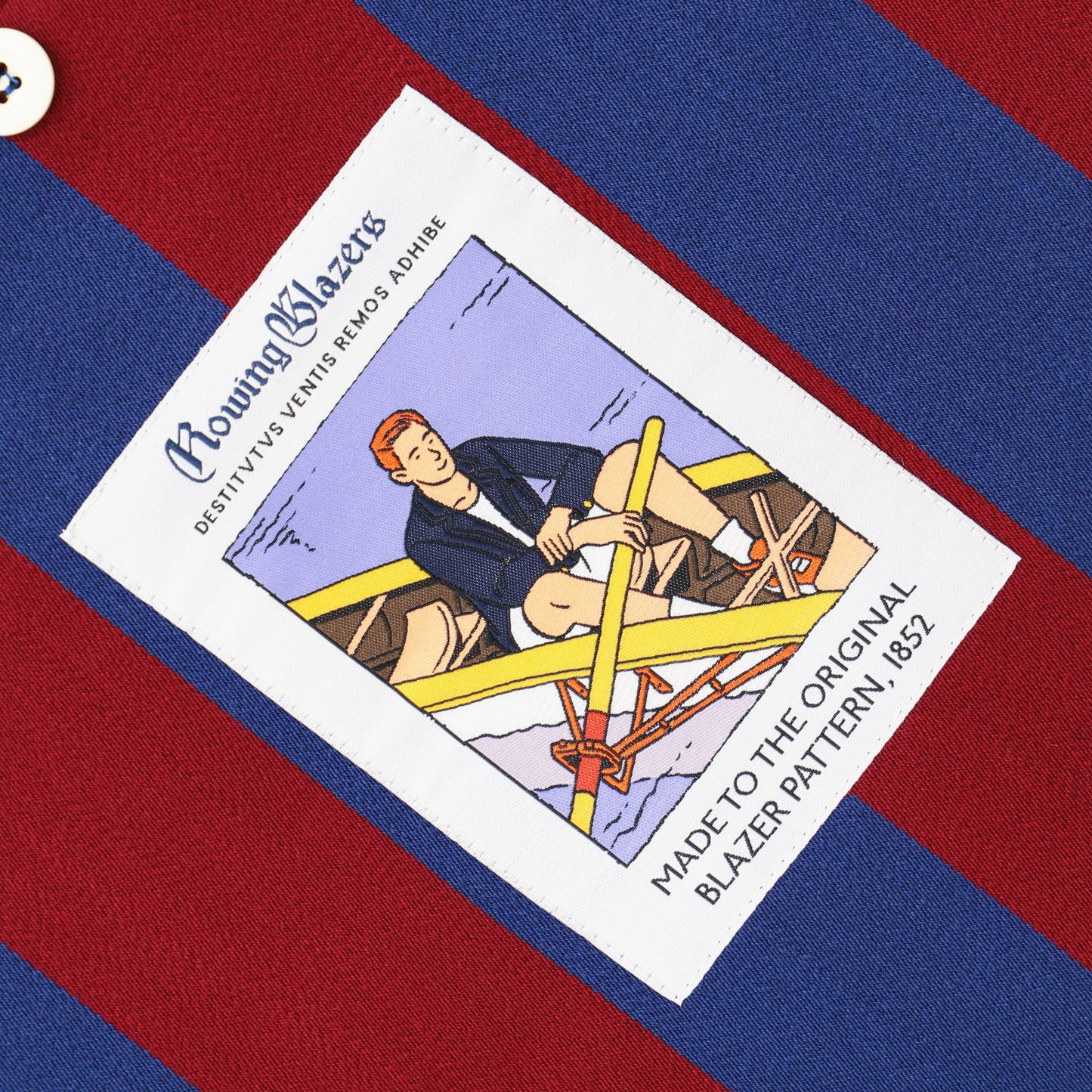 Red and Navy "Guards Stripe" Blazer