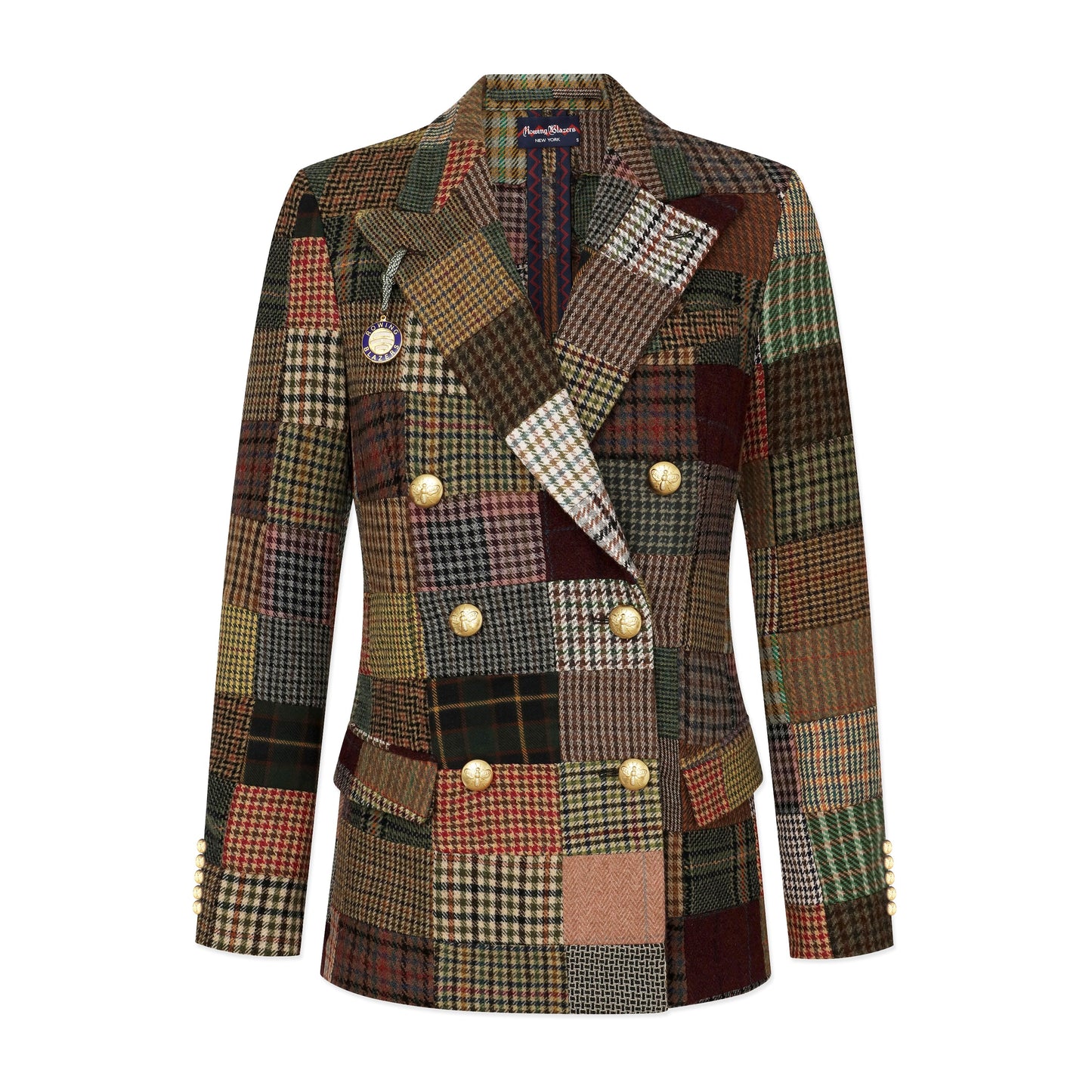 Patchwork Tweed Diana Blazer