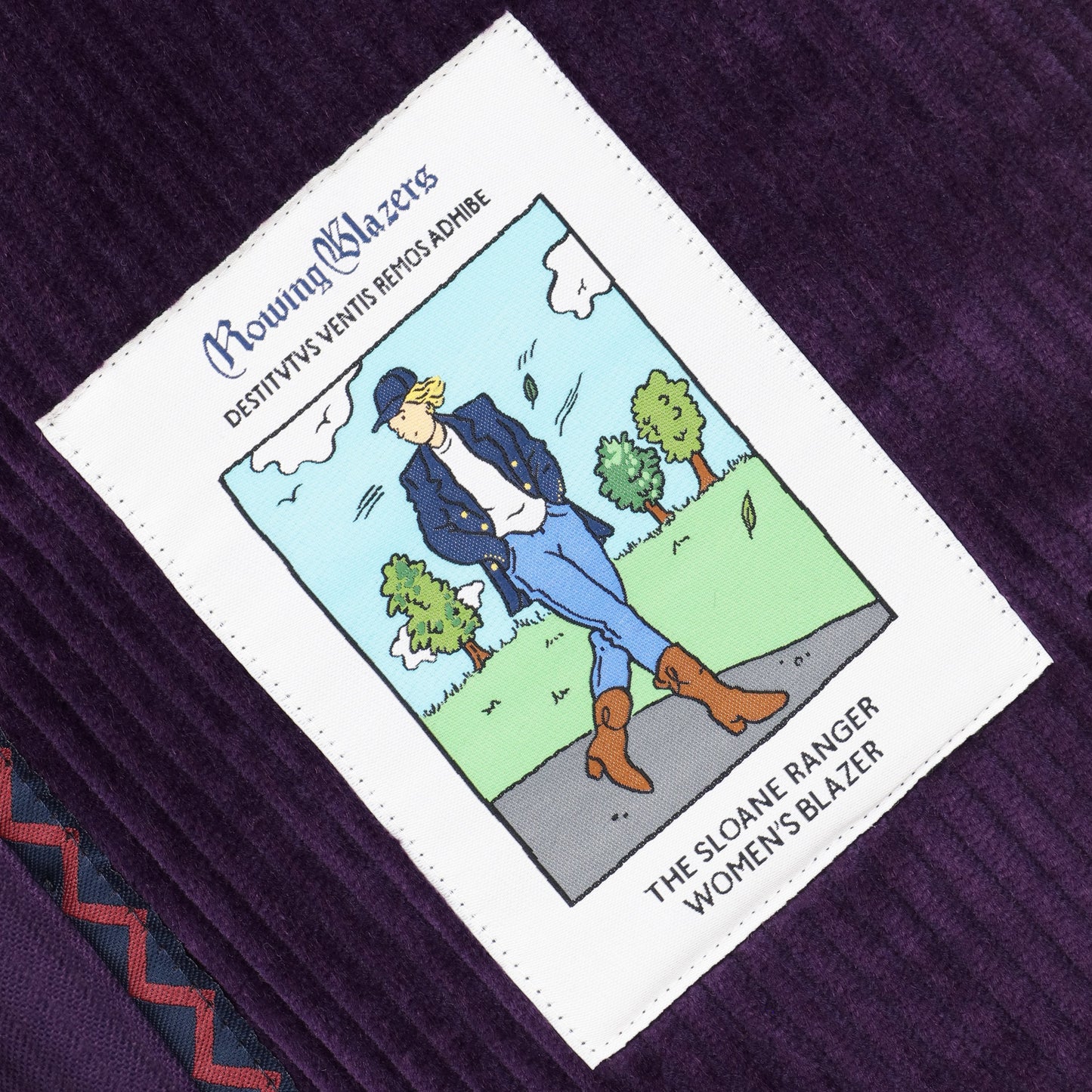 Deep Purple Corduroy Diana Blazer