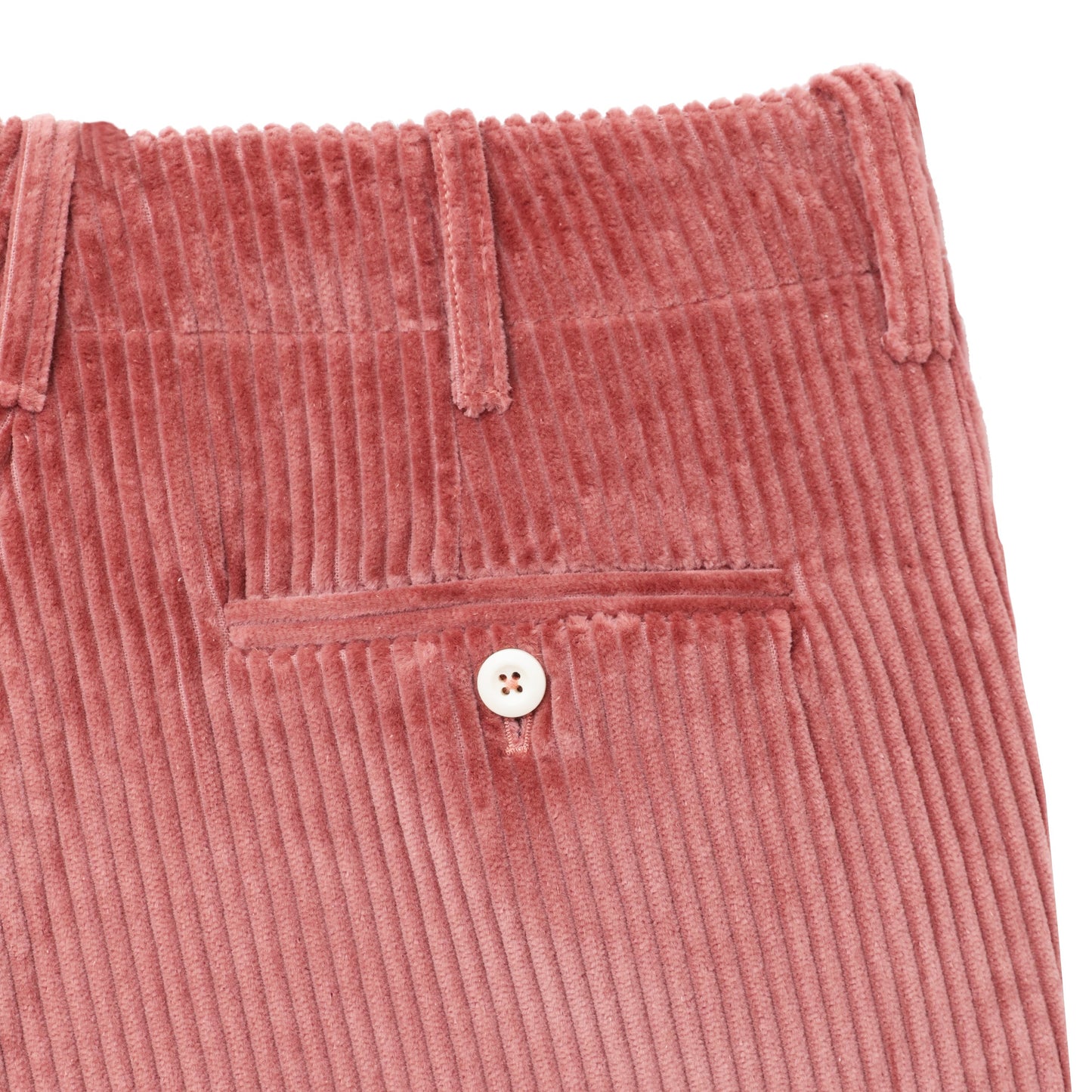 Tailored "Dusty Rose" Pink Corduroy Trousers
