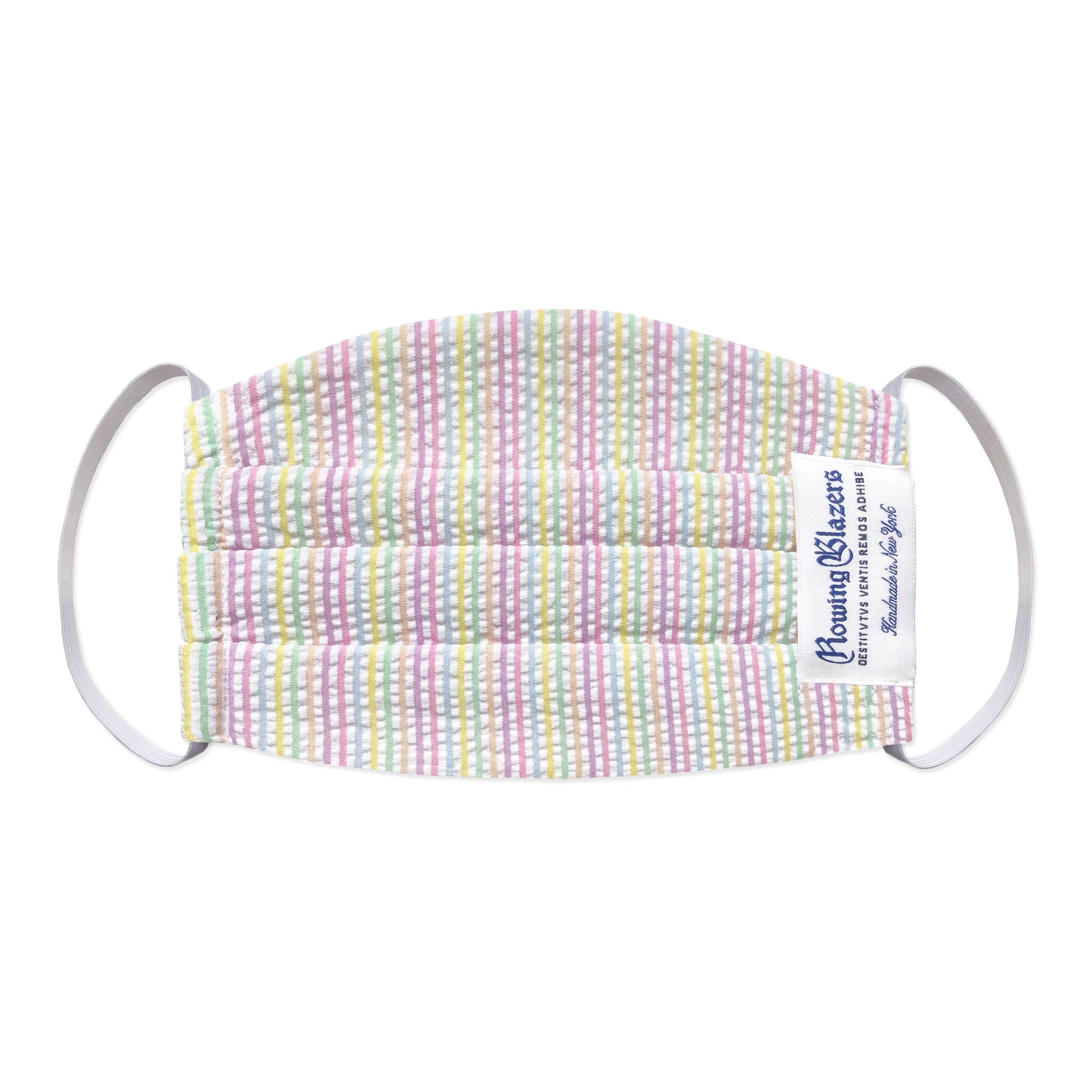 Pastel Seersucker Face Mask