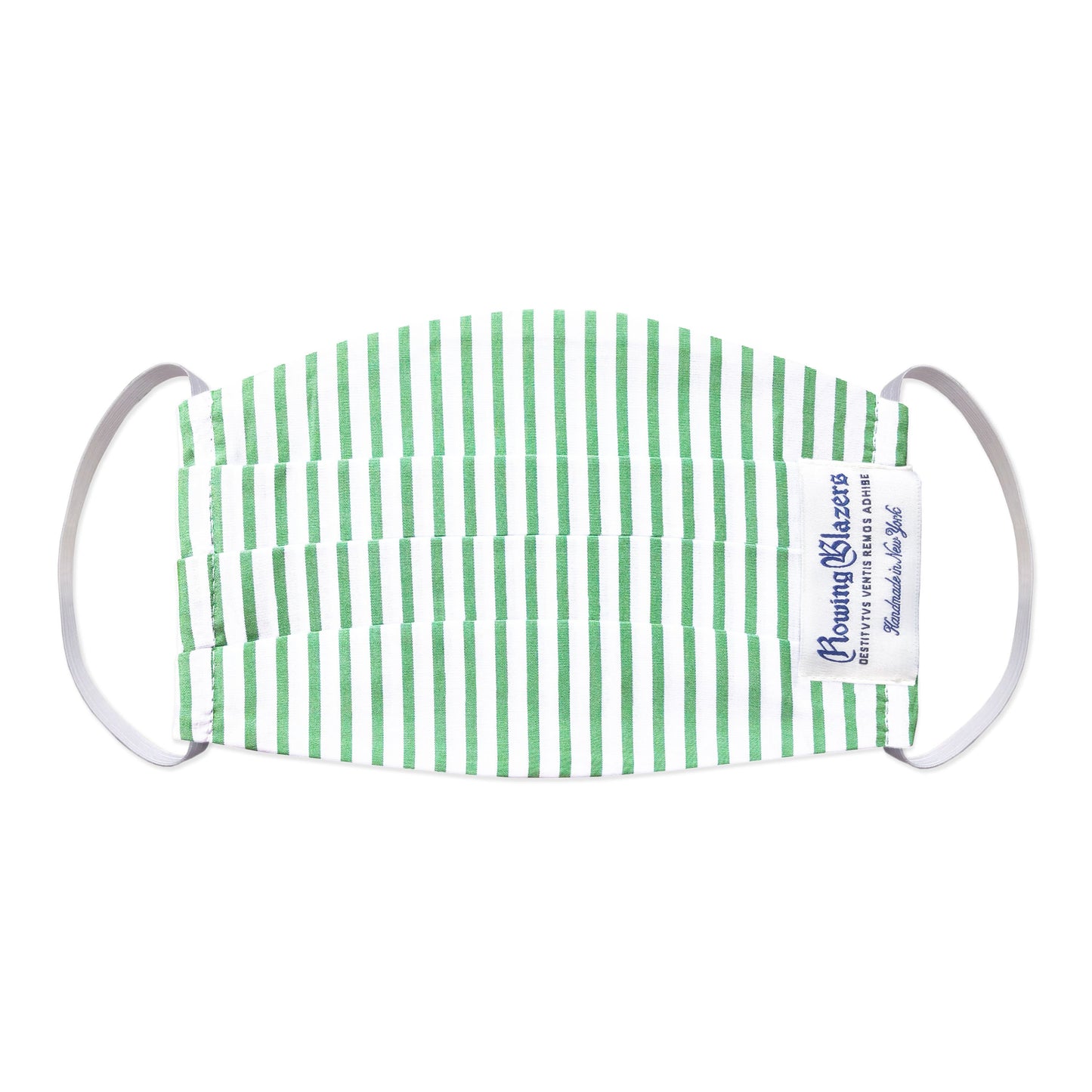 Green Candy Stripe Face Mask