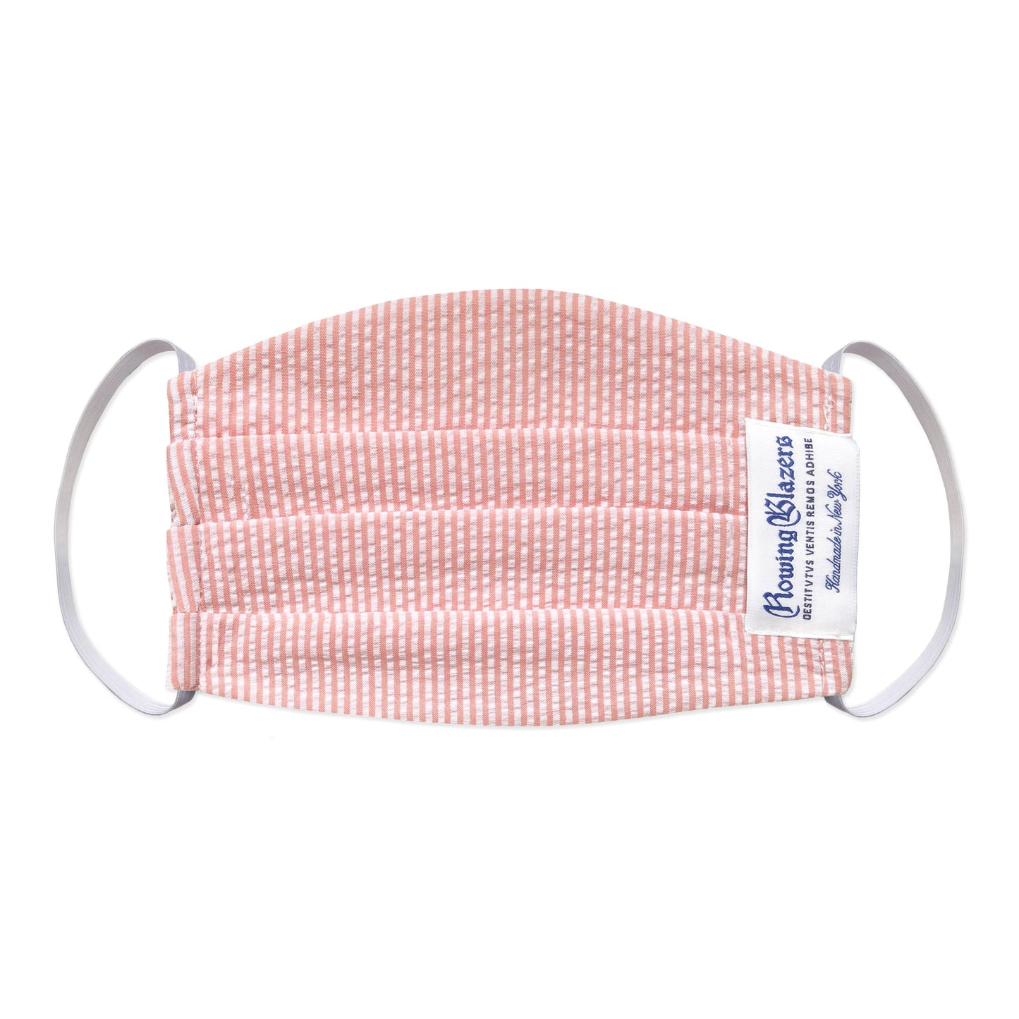 Pink Seersucker Face Mask