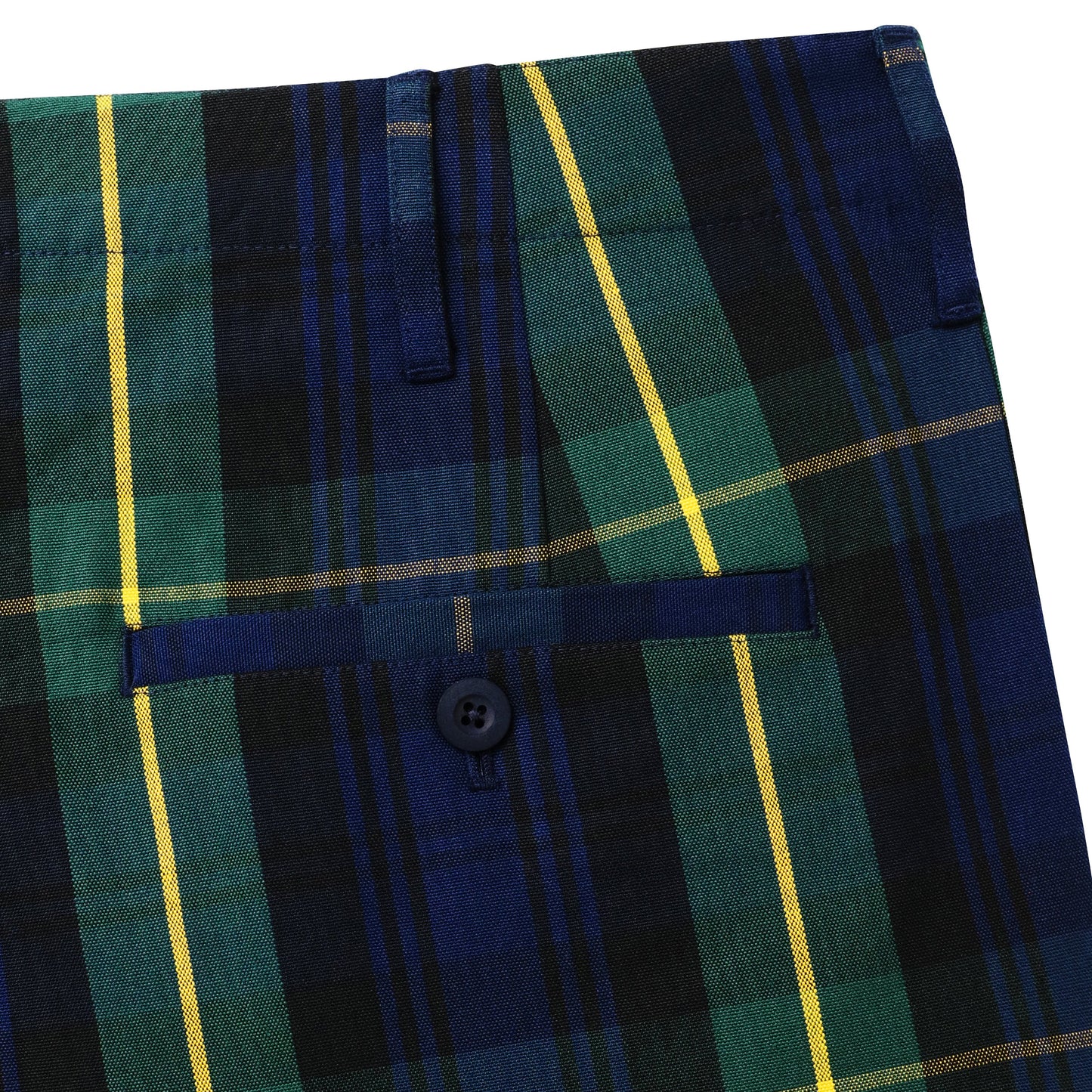 Gordon Modern Tartan Japanese Cotton Tailored Trousers