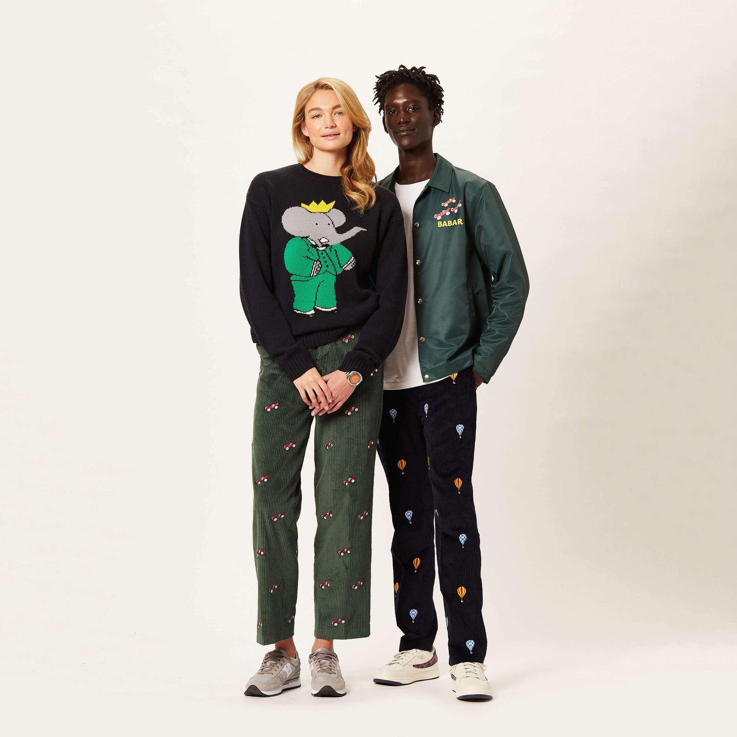 Men's Corduroy Embroidered Babar Trousers