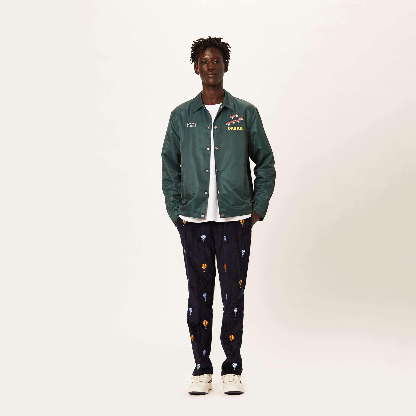 Men's Corduroy Embroidered Babar Trousers