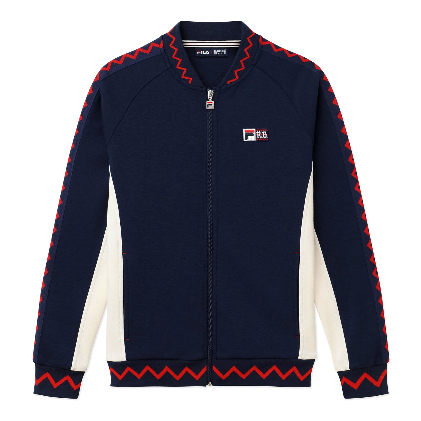 Rowing Blazers x FILA Limited Edition Zig-Zag Navy Agostino Jacket