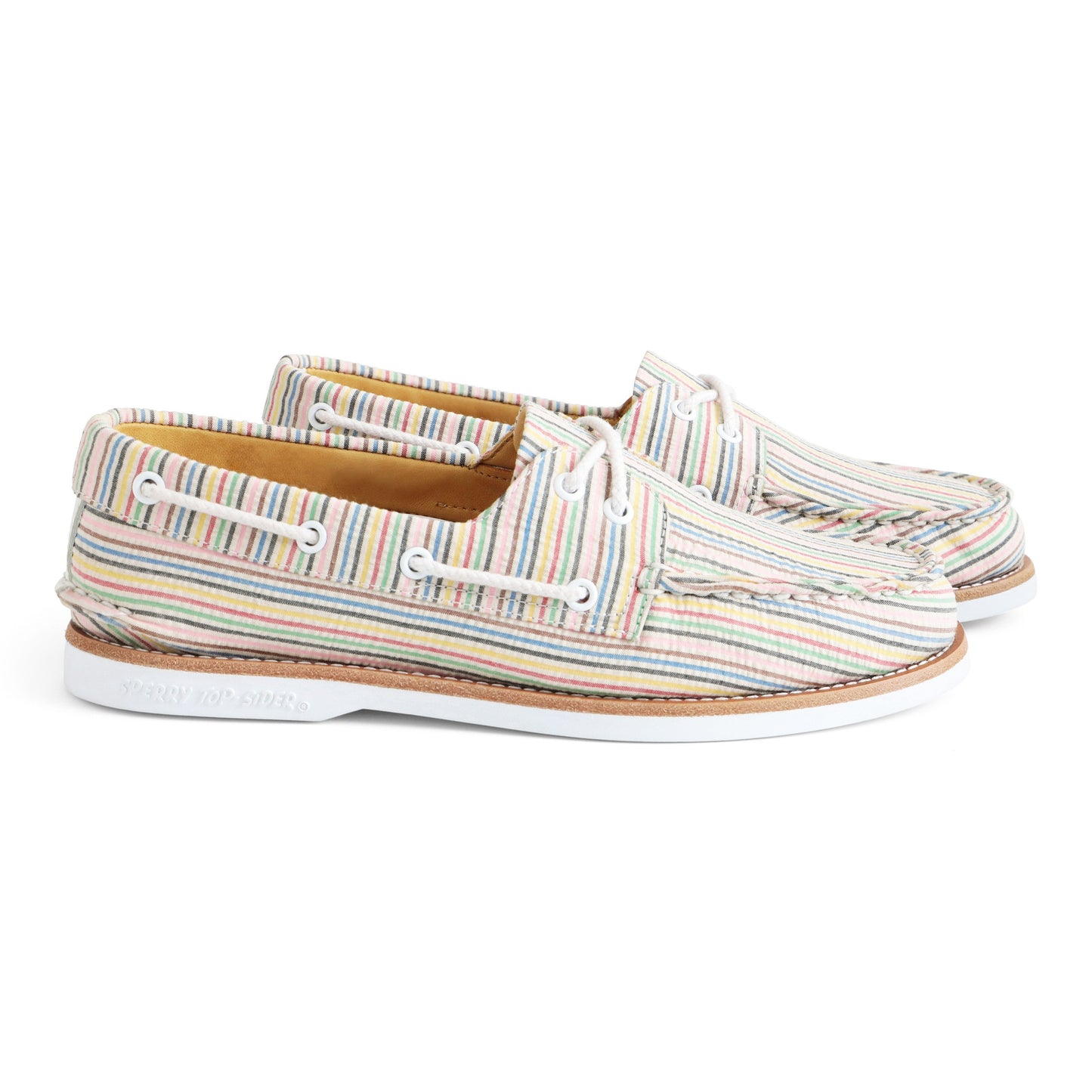 Croquet Stripe Seersucker Authentic Original Boat Shoe
