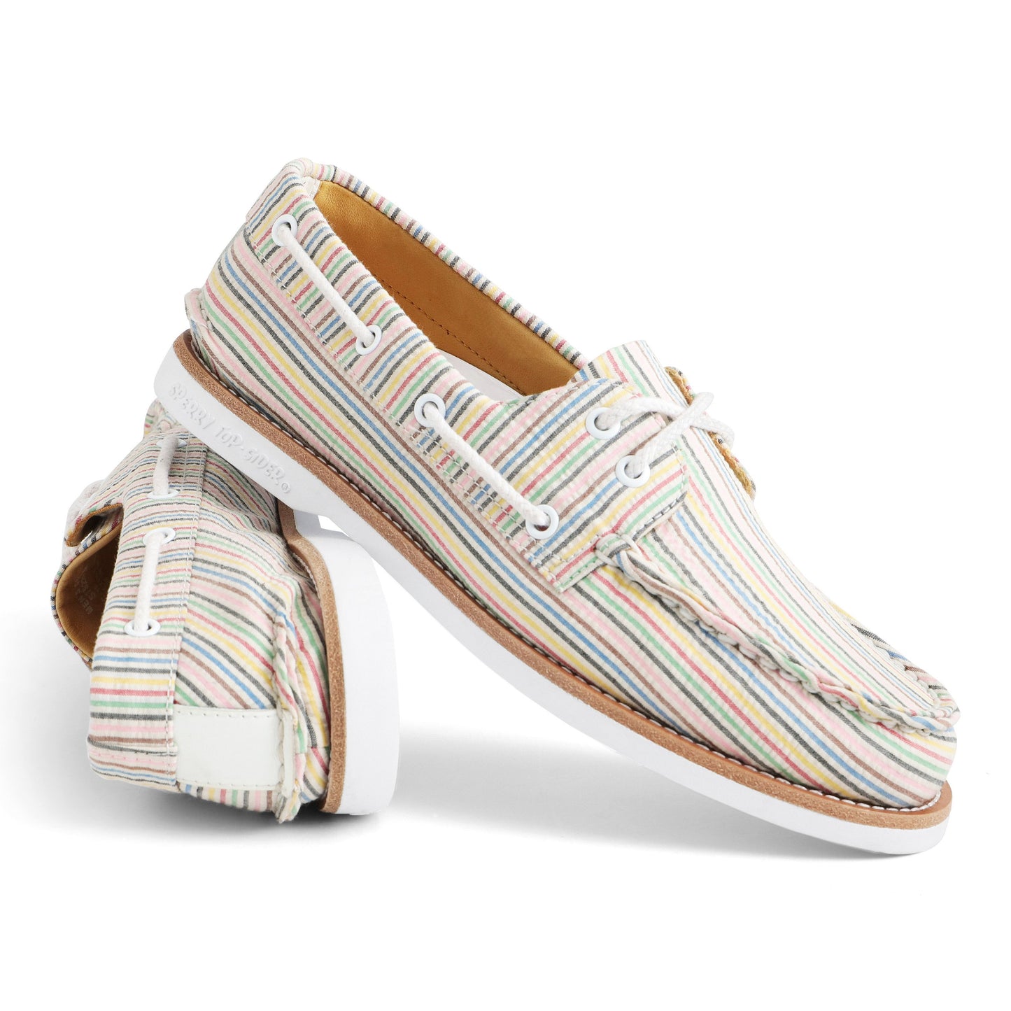 Croquet Stripe Seersucker Authentic Original Boat Shoe