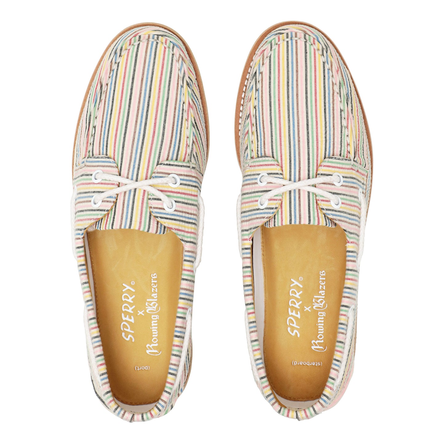 Croquet Stripe Seersucker Authentic Original Boat Shoe