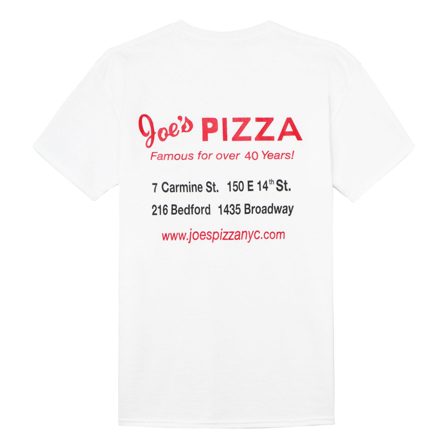 Joe's Pizza- White Tee