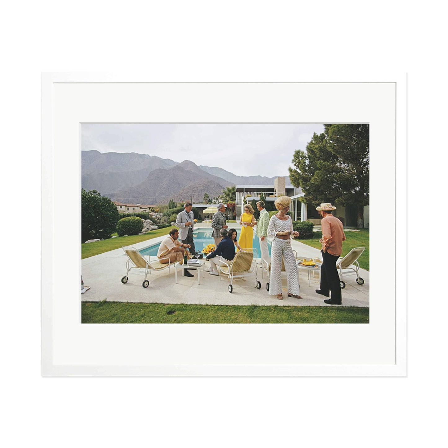 Slim Aarons "Desert House Party" Framed Print