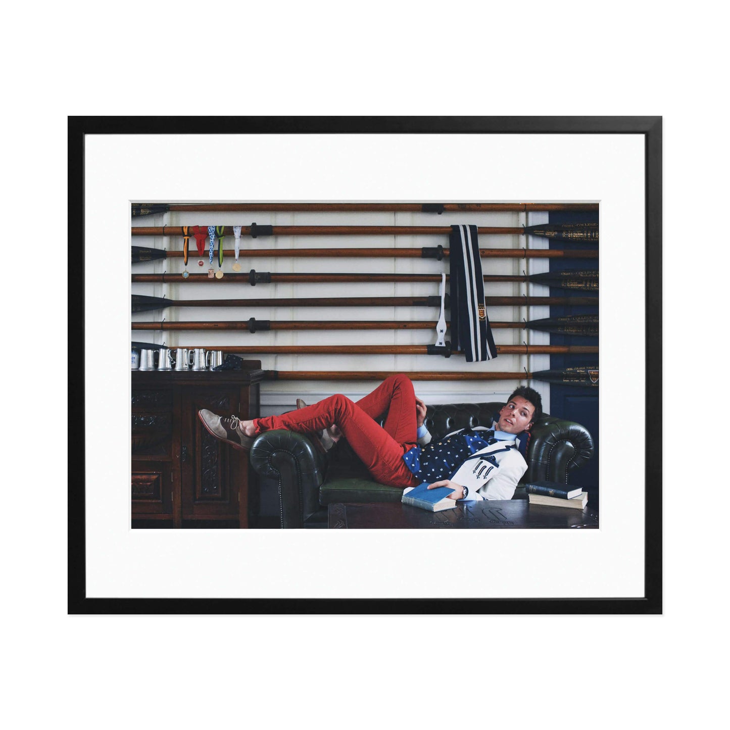 Slim Aarons "Oriel College Boat Club" Framed Print