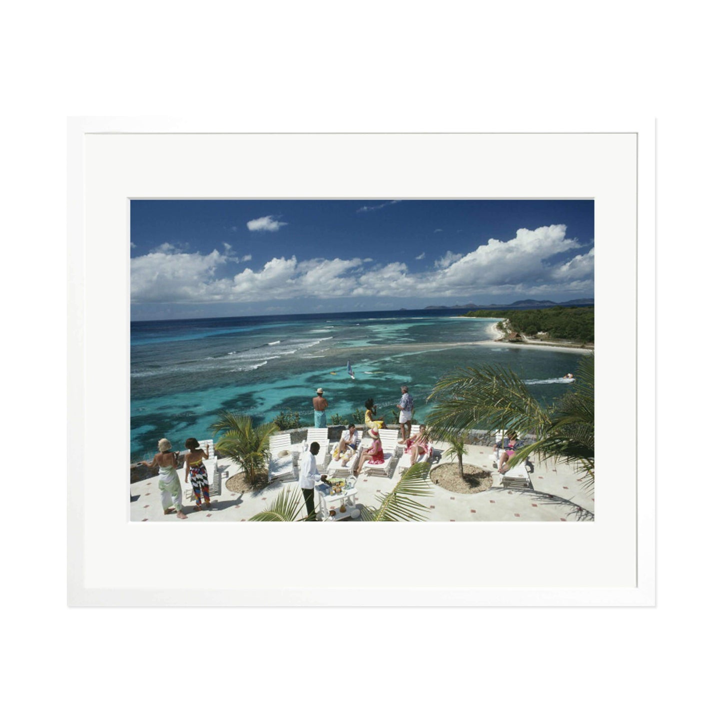 Slim Aarons "Mustique Holiday" Framed Print