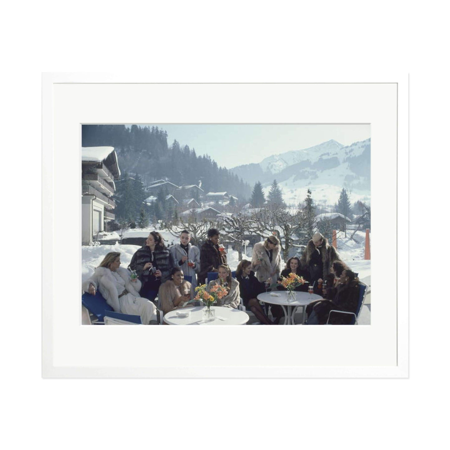 Slim Aarons "Gstaad Models" Framed Print
