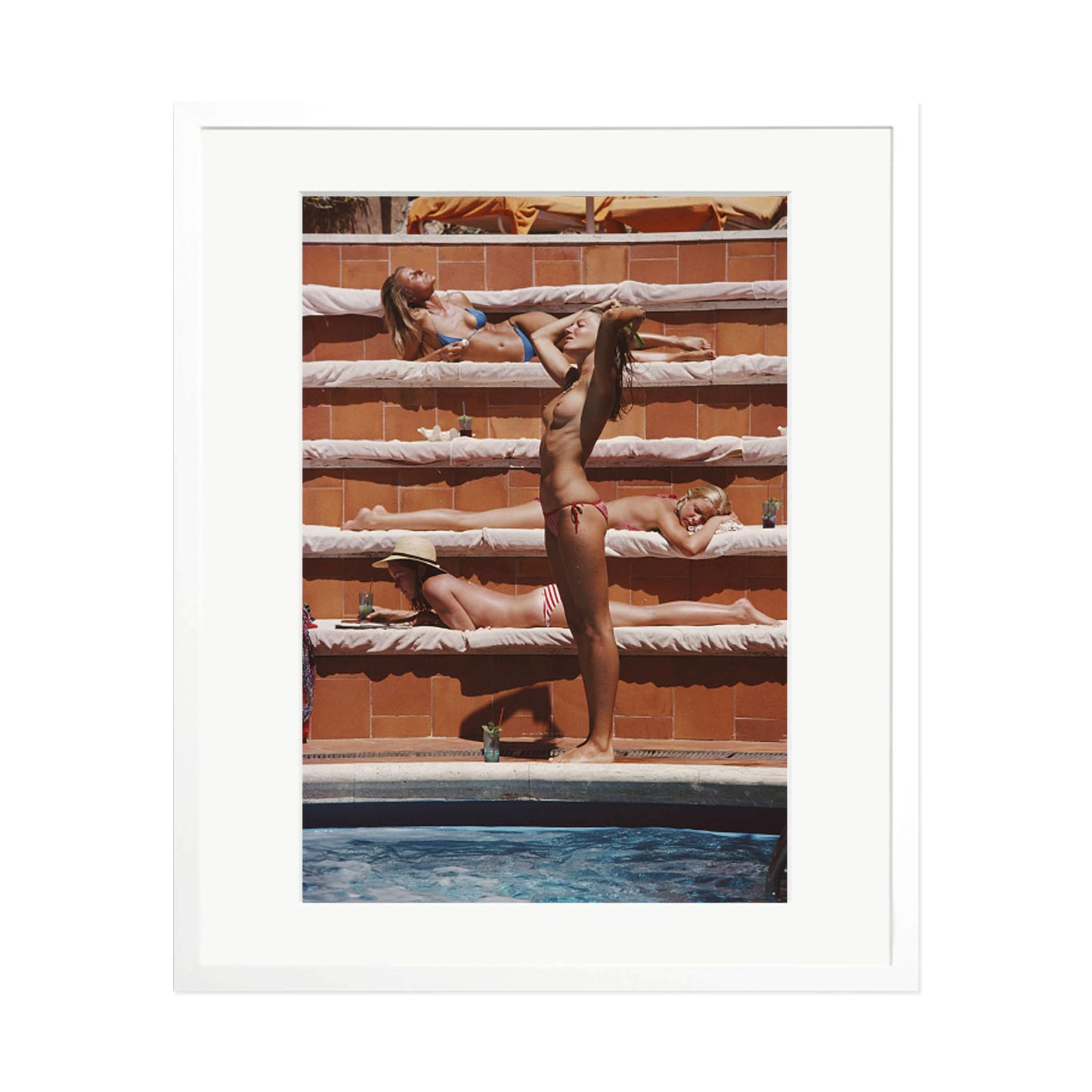 Slim Aarons "Sun Worship" Framed Print