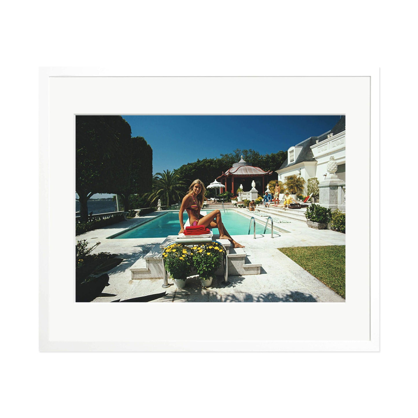Slim Aarons " Lillian Crawford" Framed Print