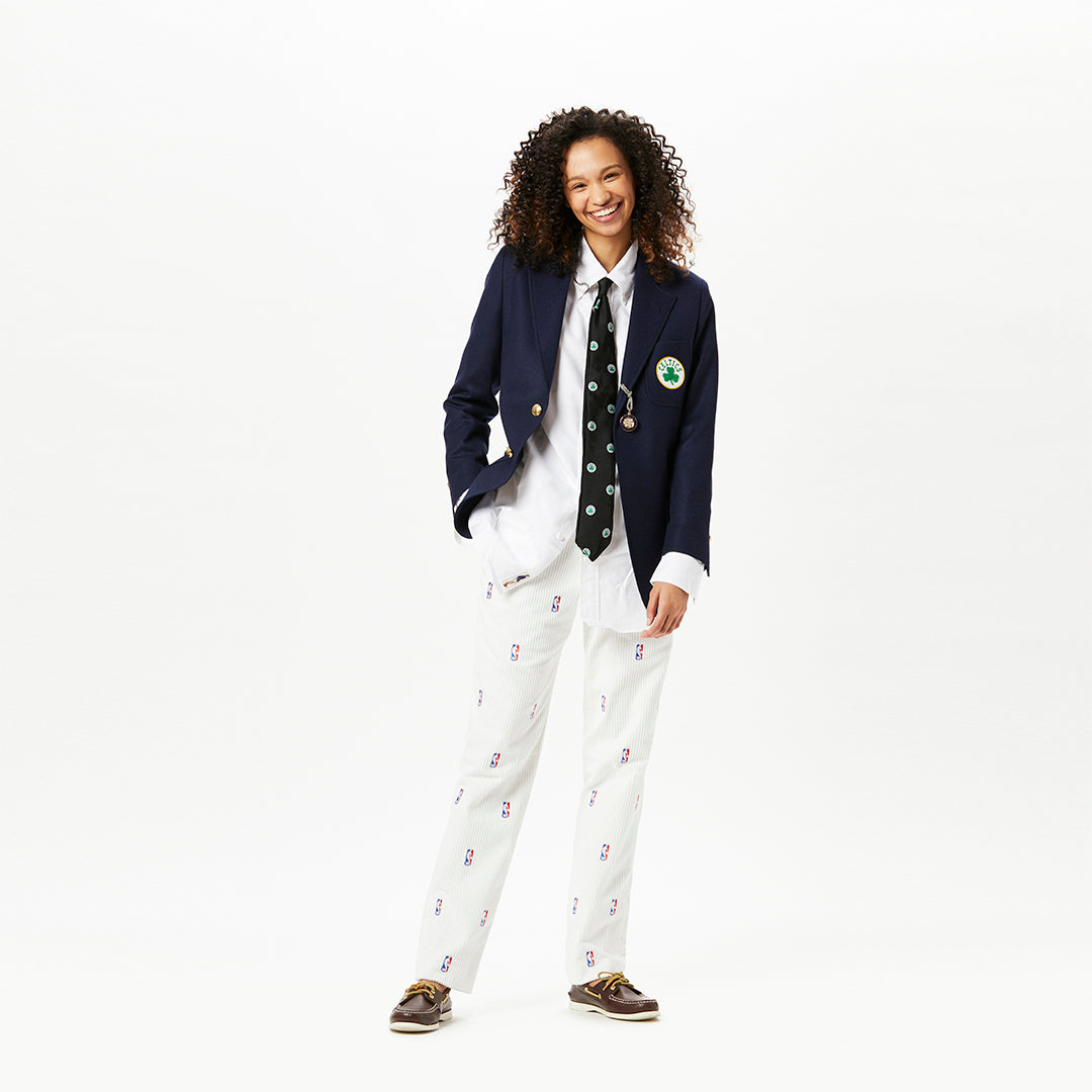 Rowing Blazers x NBA White Corduroy Trousers