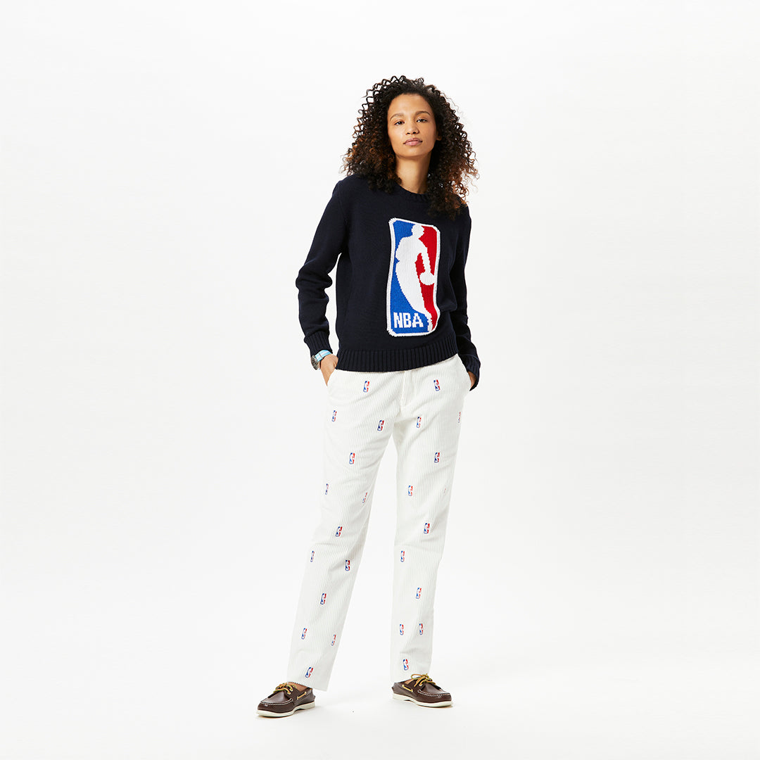 Rowing Blazers x NBA White Corduroy Trousers