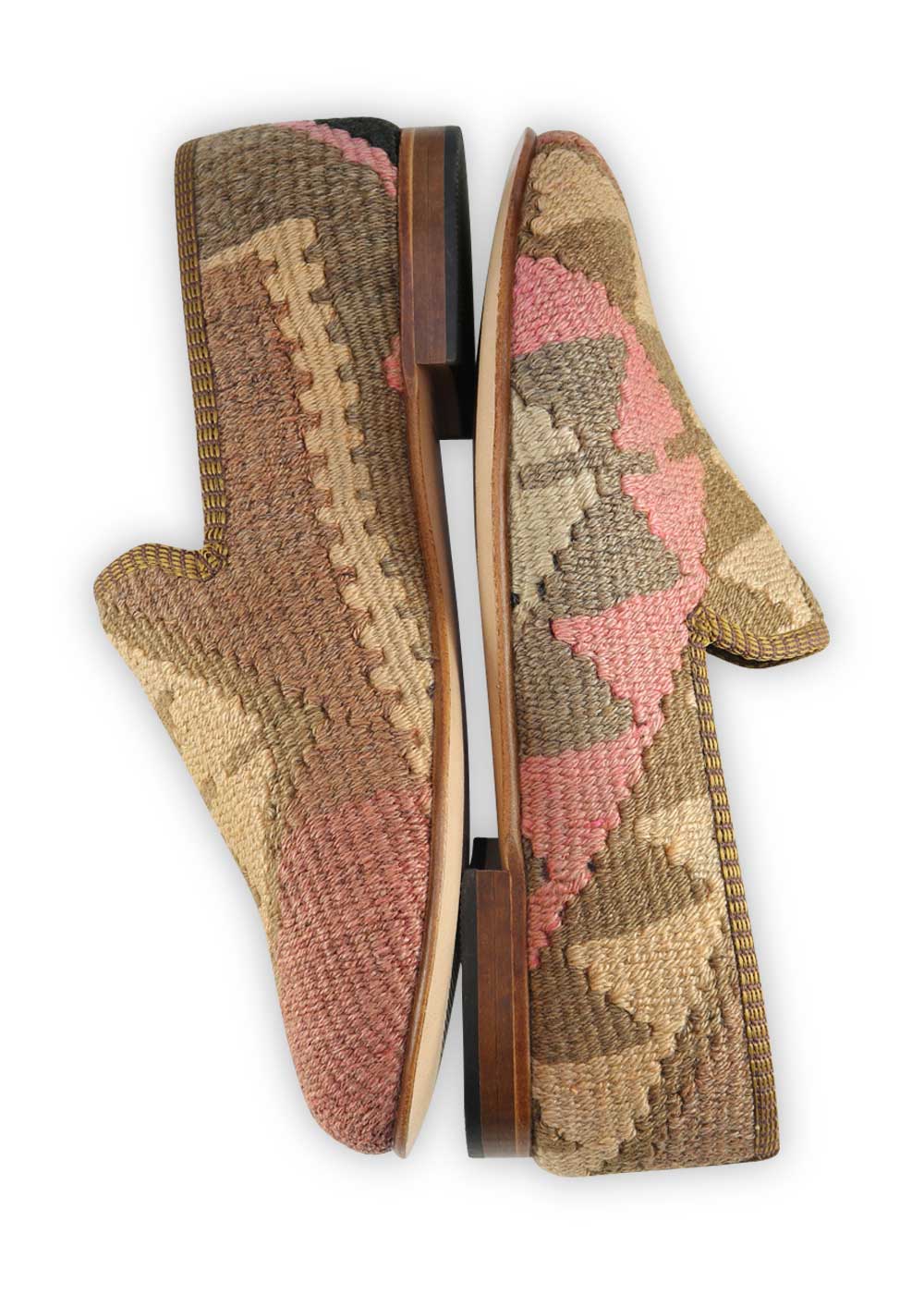 One of a kind loafers handmade from Turkish carpets.