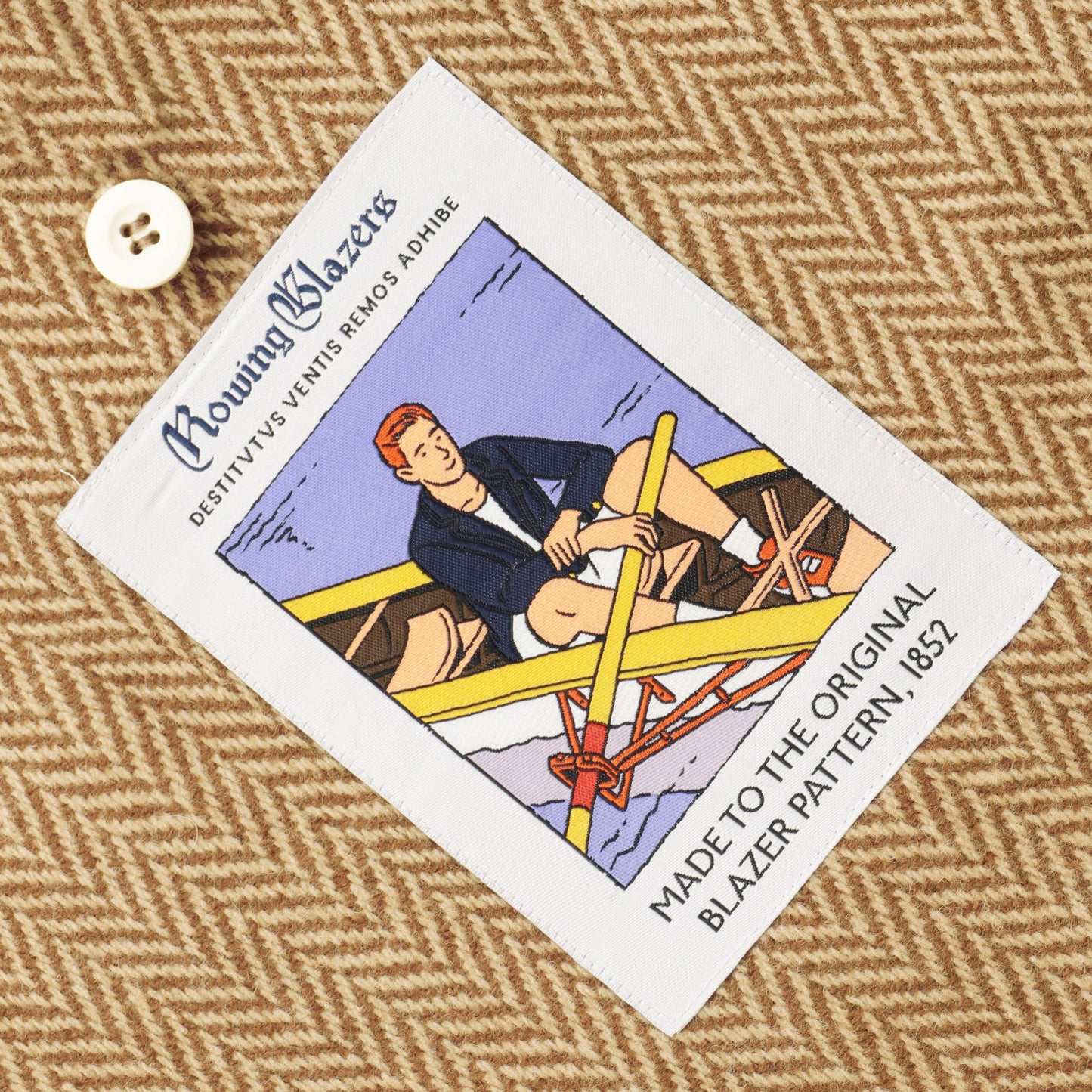 100% Wool Jacket (Brown Herringbone Jacket)